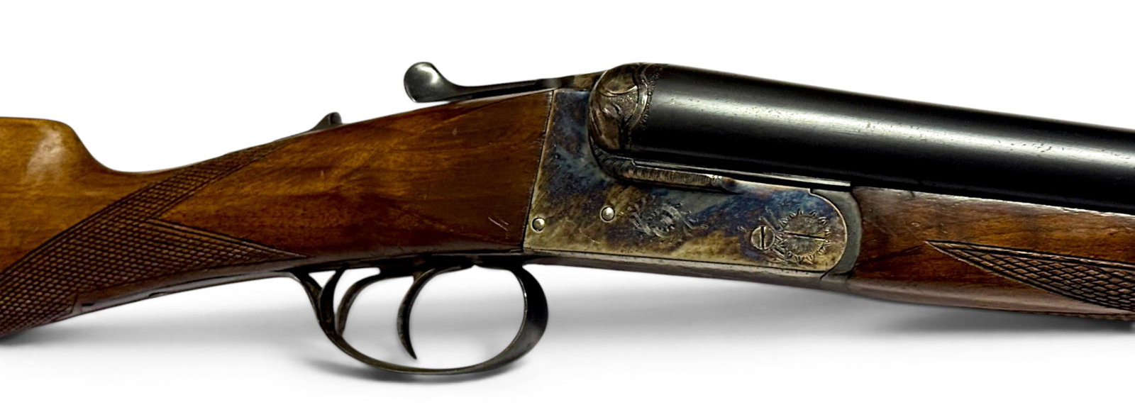 Excellent Scroll Engraved Spanish Zamacola Hermanos Jabali 12 GA. SXS Double Barrel Shotgun - 2