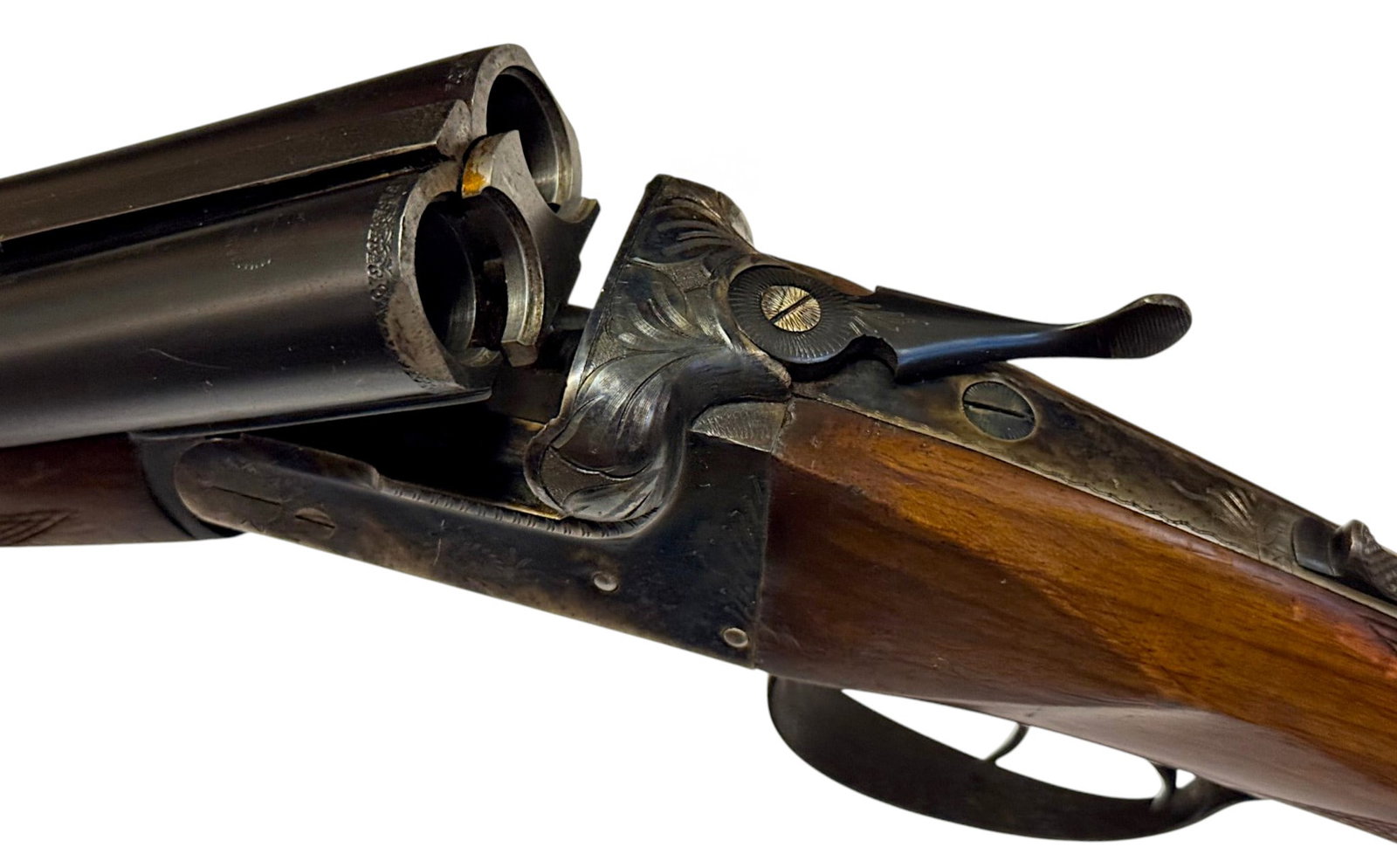 Excellent Scroll Engraved Spanish Zamacola Hermanos Jabali 12 GA. SXS Double Barrel Shotgun - 5