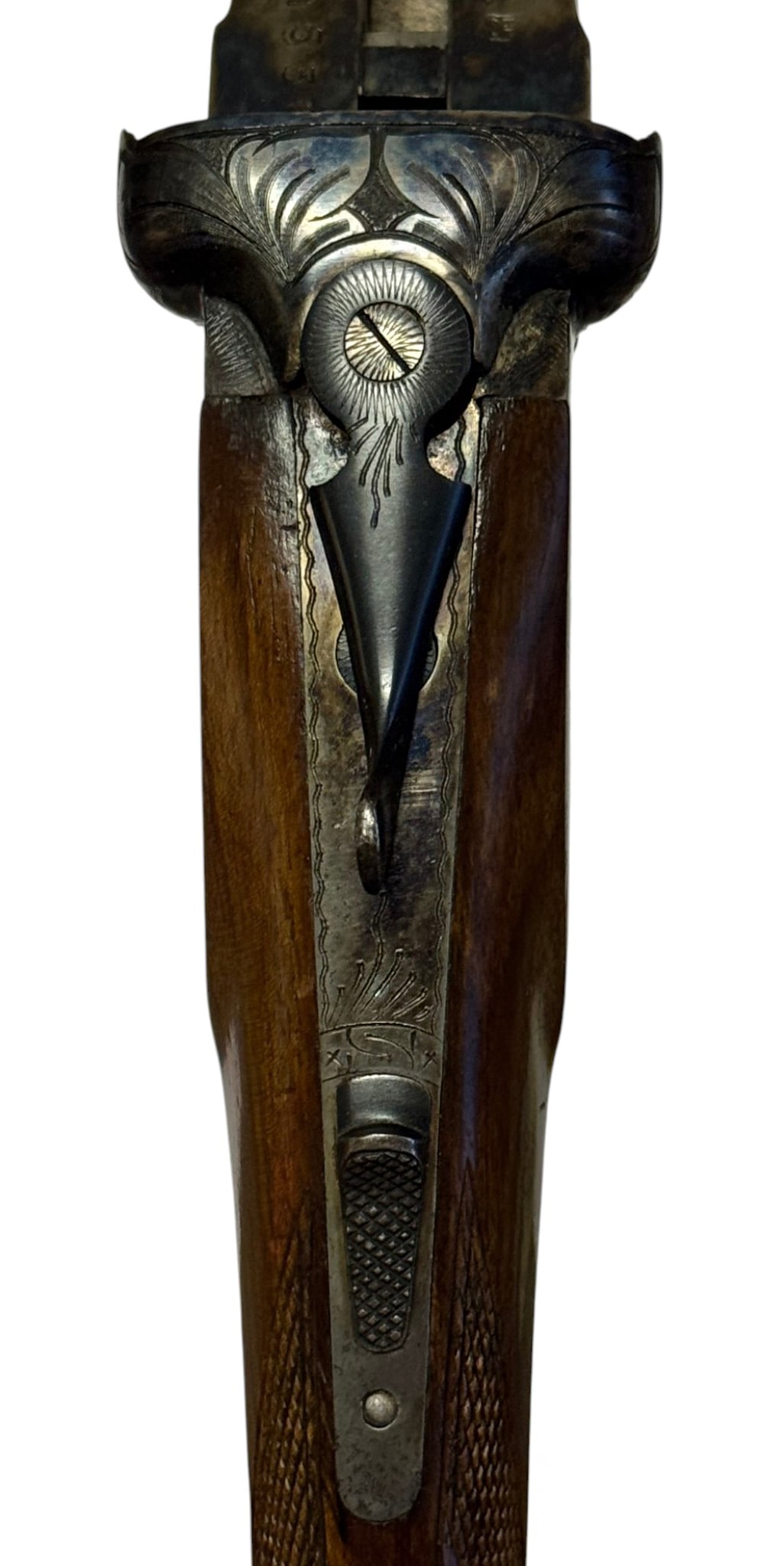 Excellent Scroll Engraved Spanish Zamacola Hermanos Jabali 12 GA. SXS Double Barrel Shotgun - 6