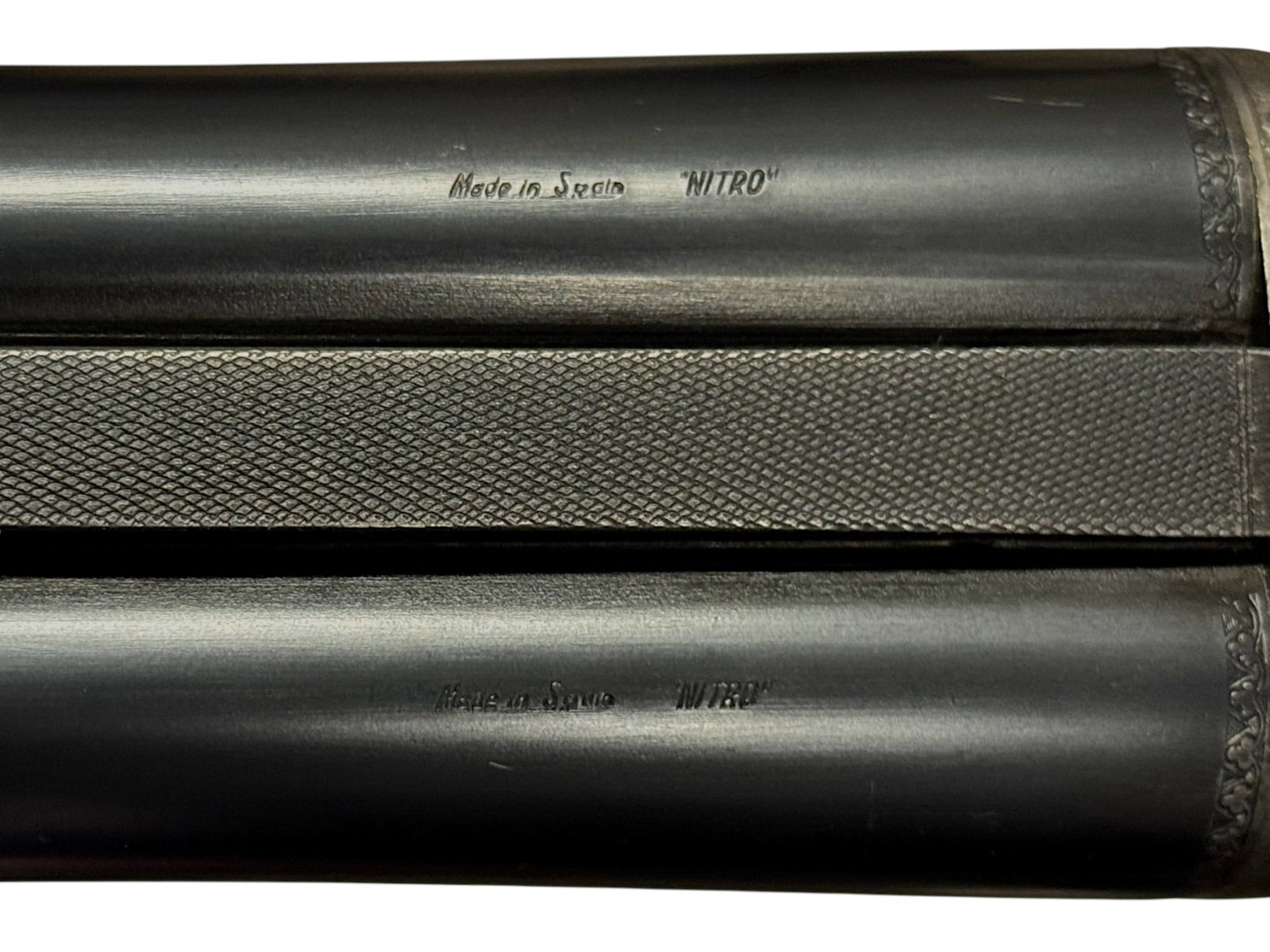 Excellent Scroll Engraved Spanish Nitro 12 GA. SXS Double Barrel Greener Crossbolt Shotgun - 5