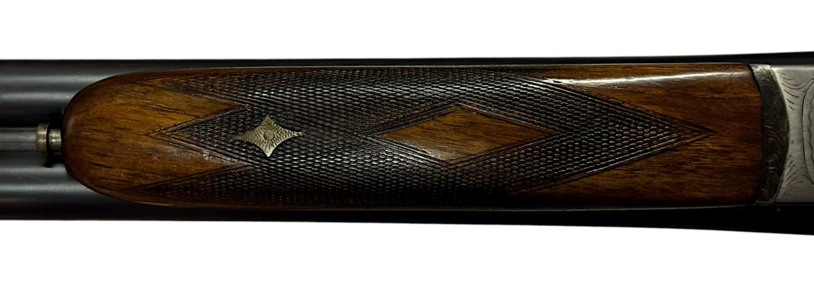 Excellent Scroll Engraved Spanish Nitro 12 GA. SXS Double Barrel Greener Crossbolt Shotgun - 8