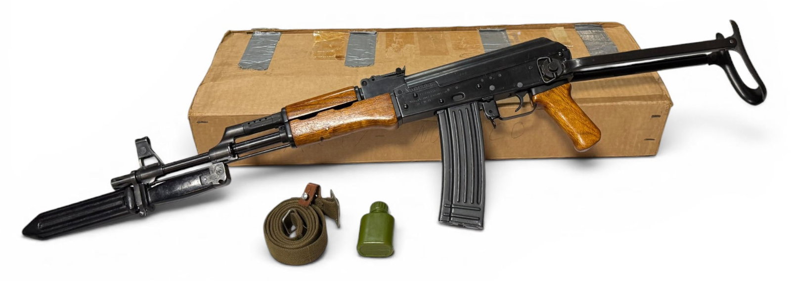 Excellent PREBAN Chinese Norinco 84S-1 Under-Folder 5.56x45mm NATO Semi-Auto AK-74 Rifle in Box (1 of 20)