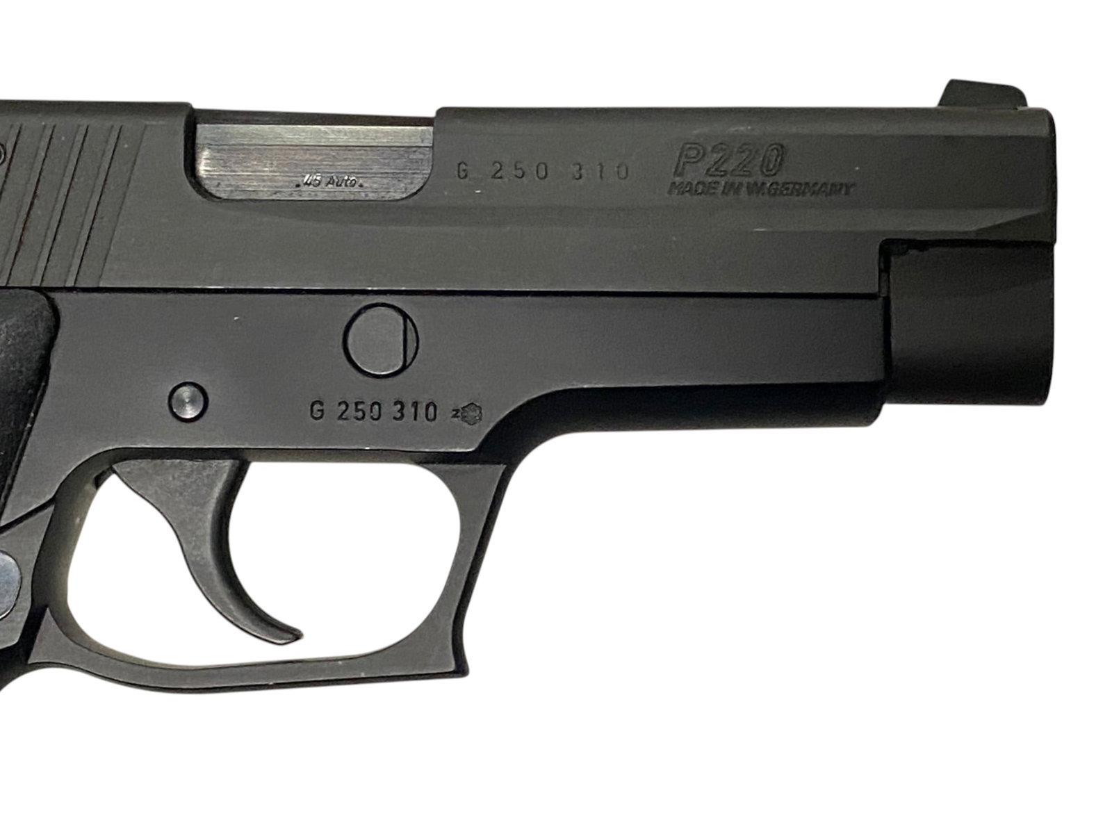 Excellent West German 1990s Sig Sauer P220 .45 CAL. Semi-Automatic Pistol in Case w/ 2 Mags - 6