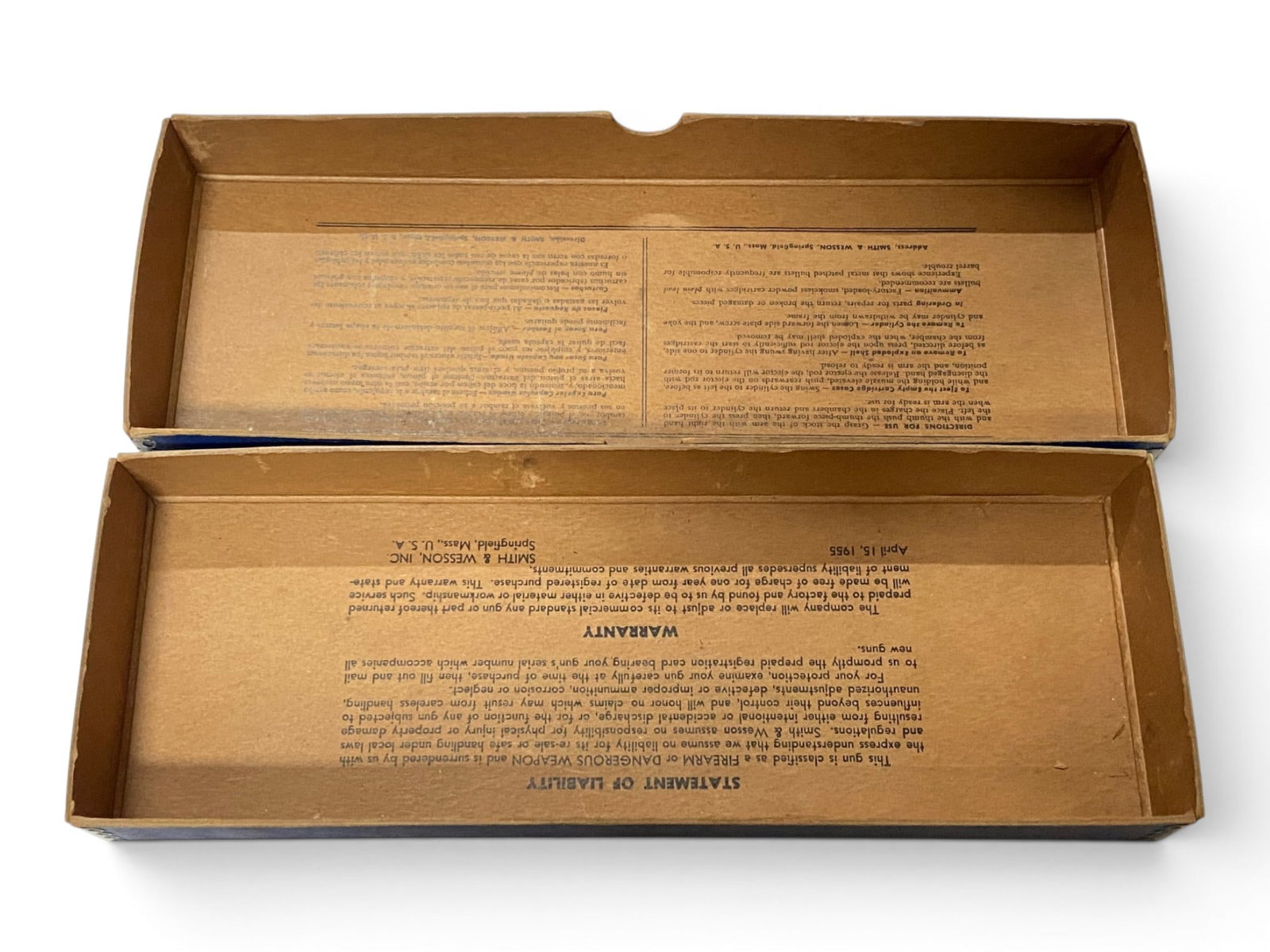 Vintage Smith & Wesson K-22 Masterpiece 2-Piece Factory Revolver Box w/ Various Tools - 5