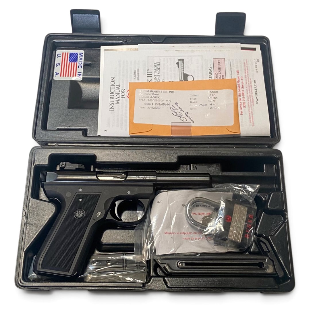 NIB Ruger 22/45 P4MKIII Target Semi-Automatic .22 LR Pistol with Original Box - 2