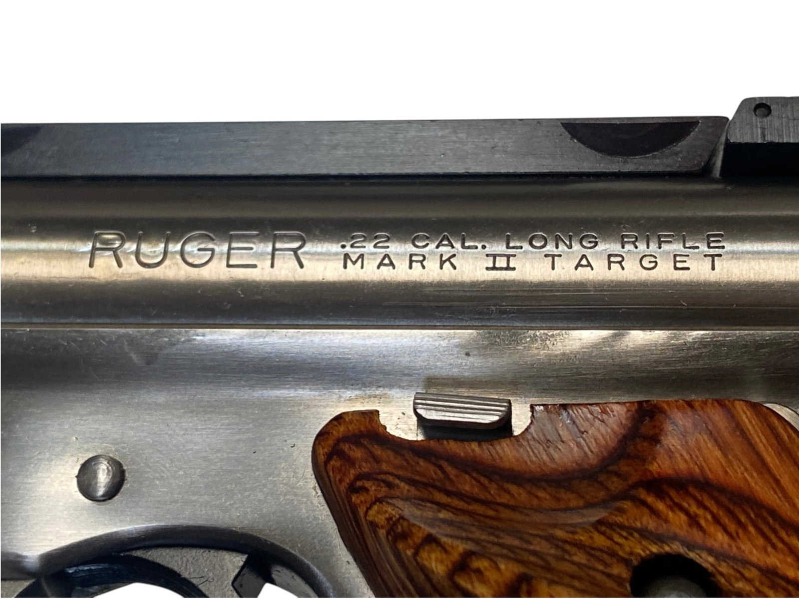 NIB 1993 Ruger MK II Competition Target Stainless Slab-Side .22LR Pistol with Scope Mount - 14