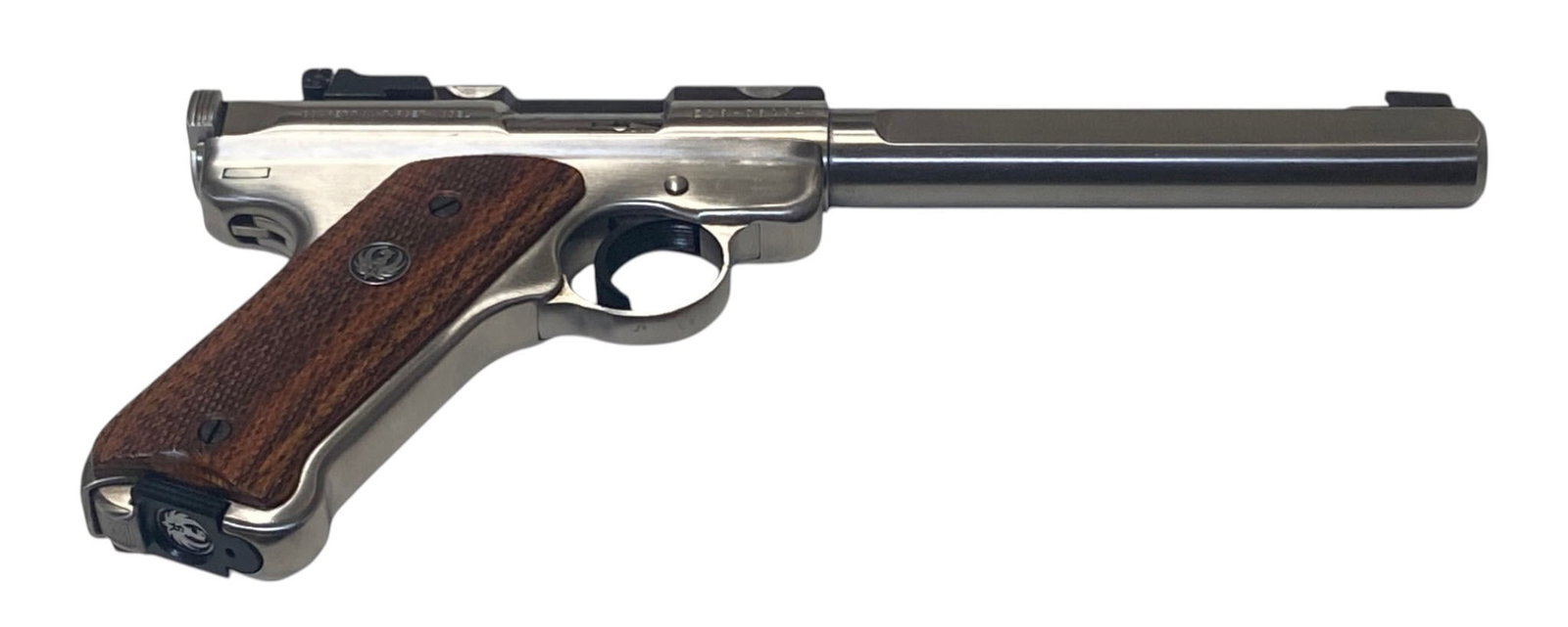NIB 1993 Ruger MK II Competition Target Stainless Slab-Side .22LR Pistol with Scope Mount - 5
