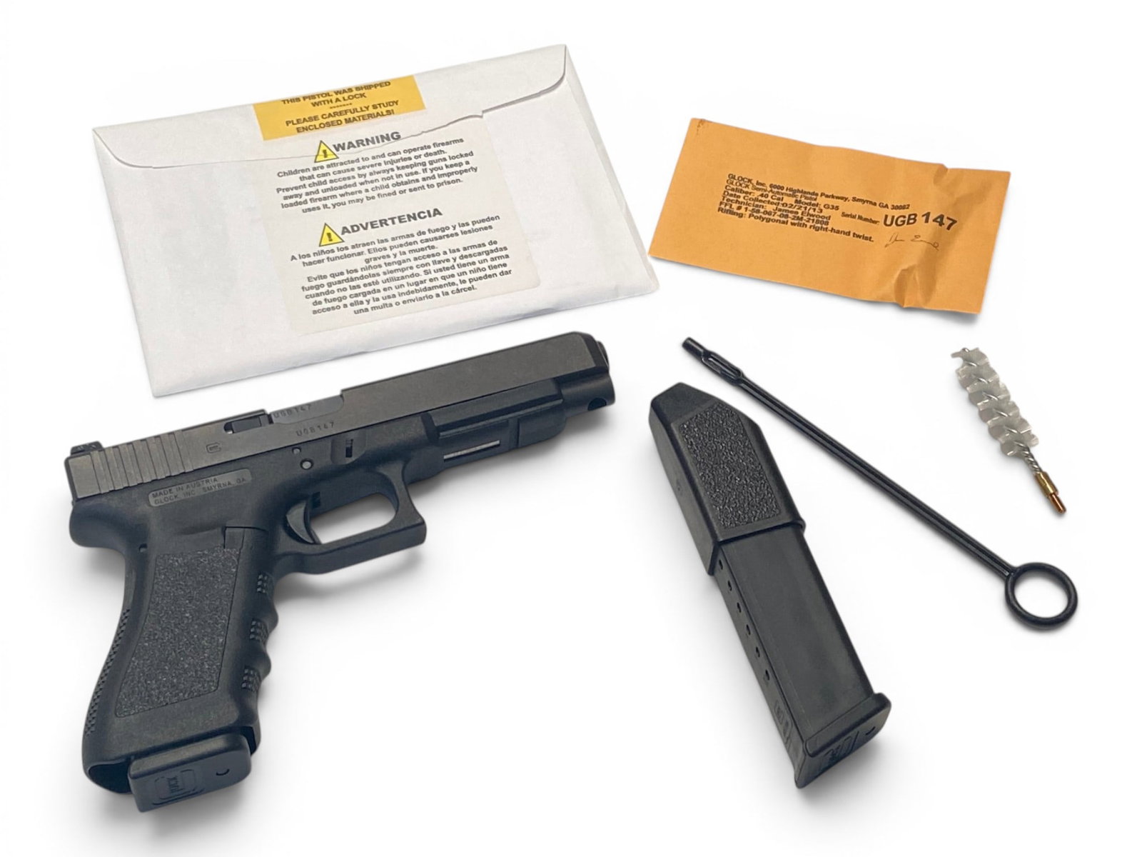 NIB Glock 35 Gen 3 Long Slide .40 S&W Semi-Automatic Pistol with Original Box - 3