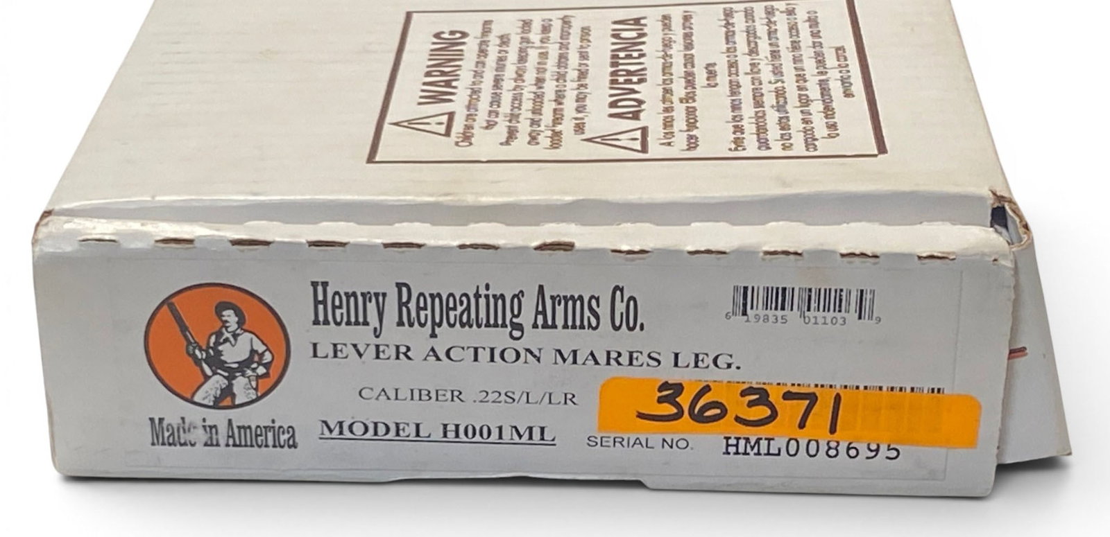 Henry Model H001ML Lever-Action .22 S-L-LR Mare's Leg Pistol with Original Box - 2