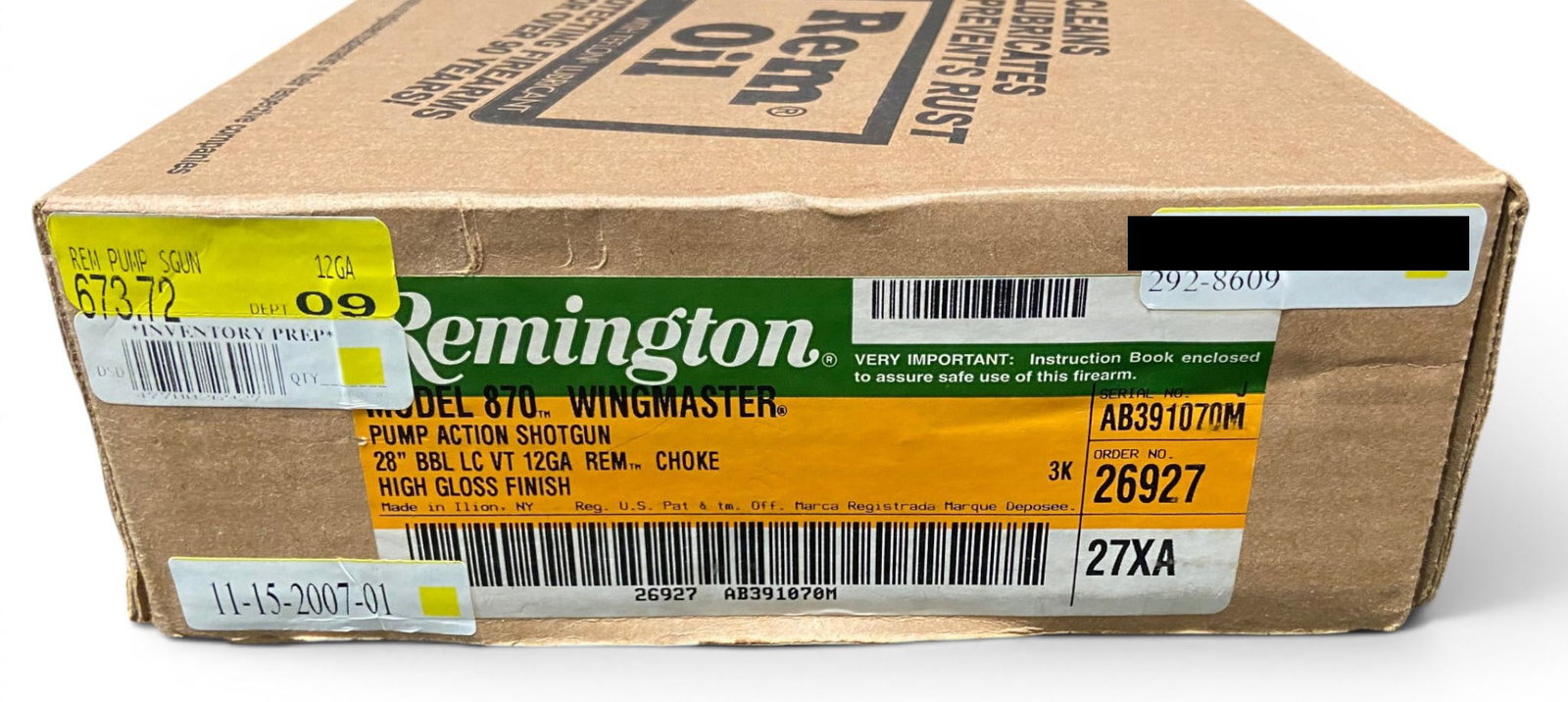 NIB Remington Model 870 Wingmaster 12 GA. Pump Action 28" Vent-Rib Shotgun - 4
