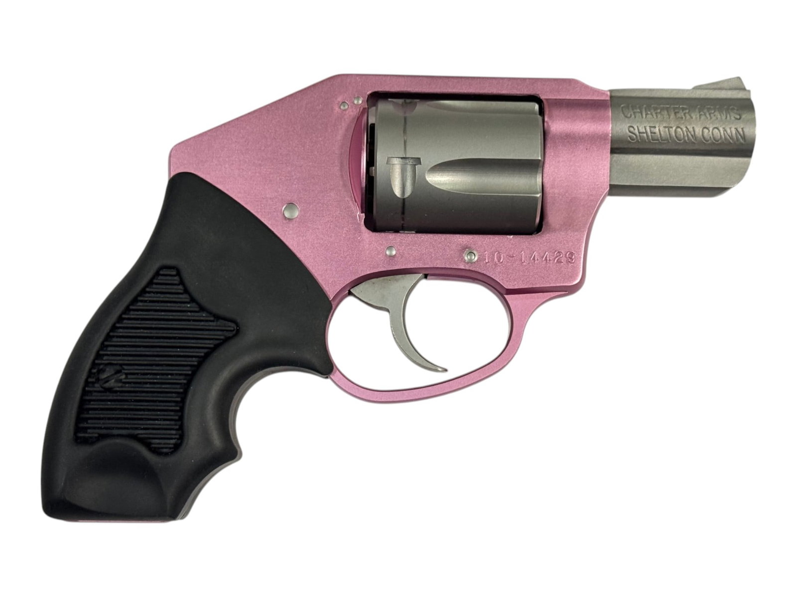 Excellent Charter Arms "The Pink Lady" Matte Pink Stainless .38 SPL. 2" Snub Nose Revolver - 2