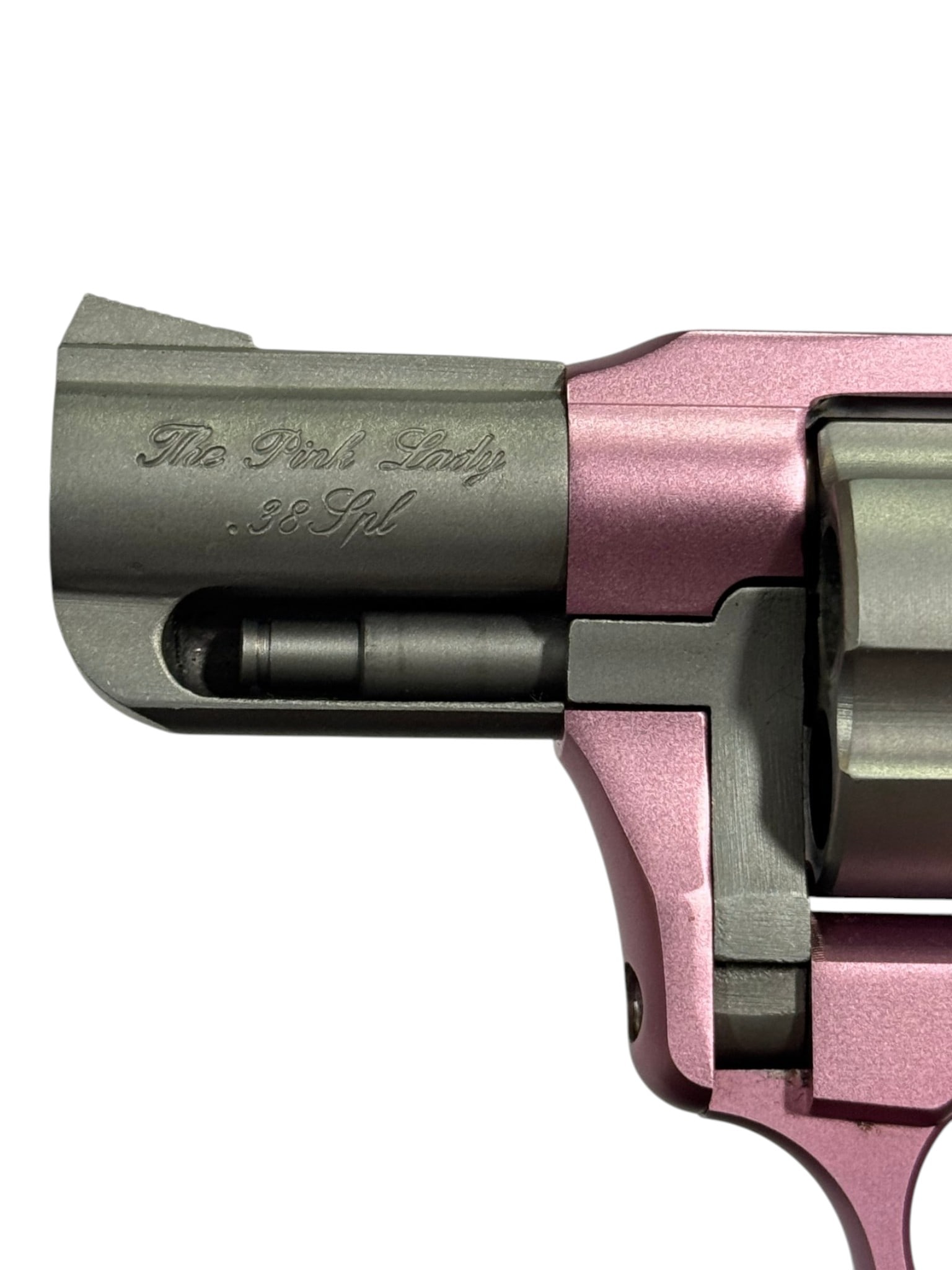 Excellent Charter Arms "The Pink Lady" Matte Pink Stainless .38 SPL. 2" Snub Nose Revolver - 7