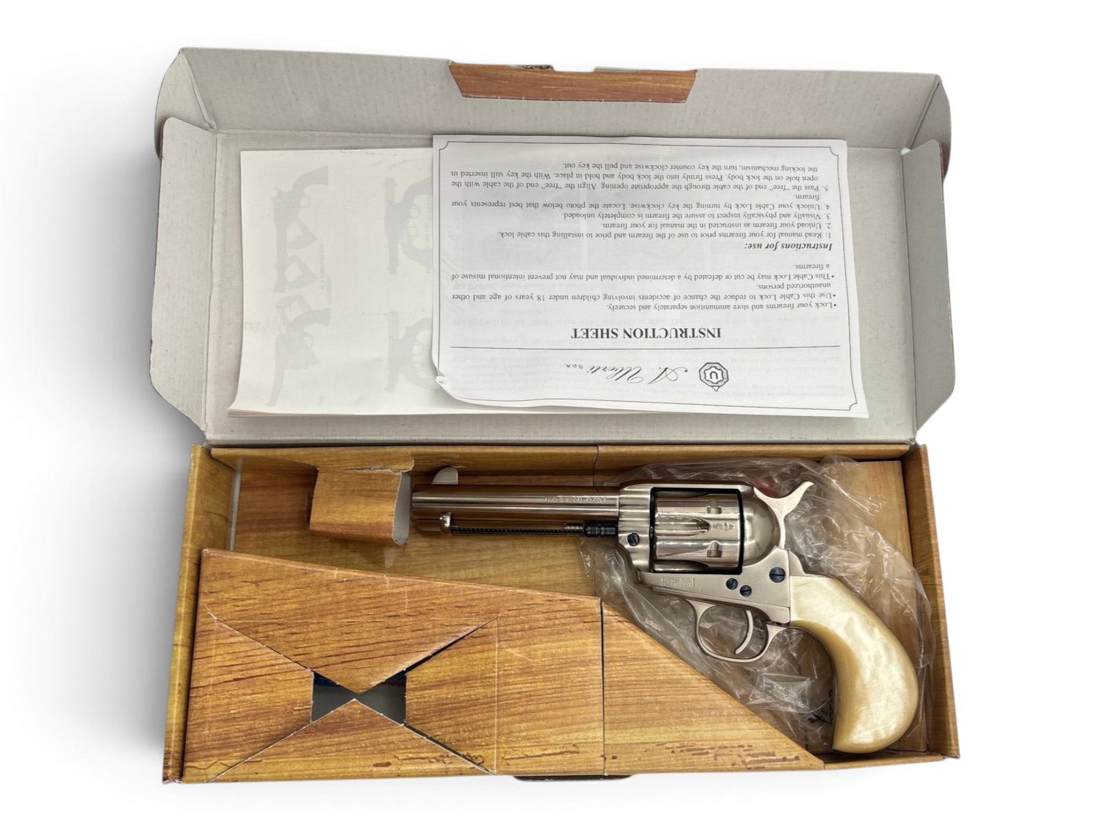 NIB Uberti Model 1873 Cattleman New Model “Doc” Lawman Series .45 LC Revolver - 2