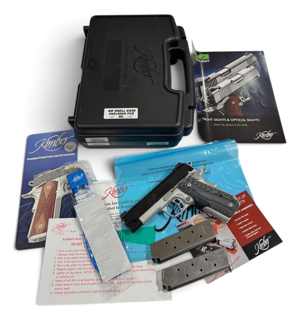 LNIB Kimber Master Carry Pro 1911 .45 ACP Semi-Automatic Pistol w/ Laser Grip - 4