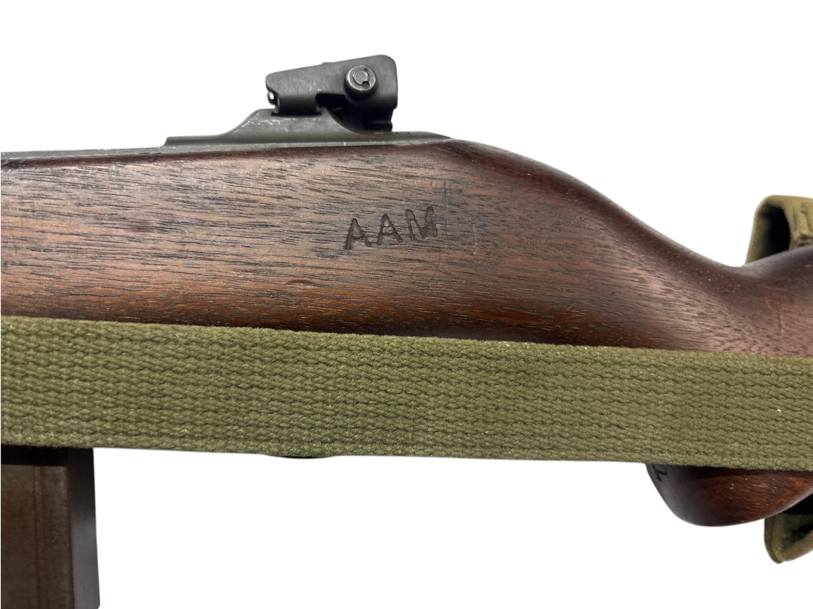 Excellent WWII 1943 Inland Div. M1 Carbine .30 CAL. Semi-Automatic Rifle with Manual & Rig - 12