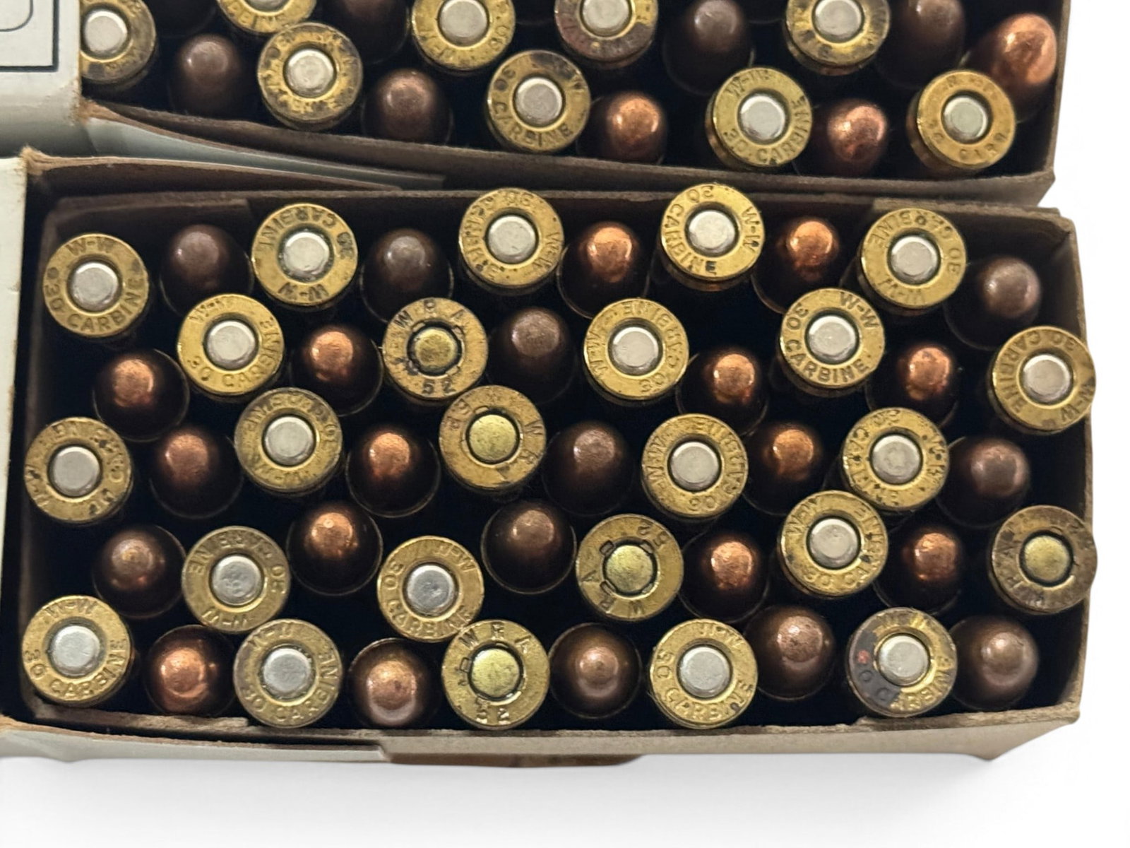 NIB 100rds. of .30 CARBINE 110gr. FMJ Winchester USA Ammunition - 3