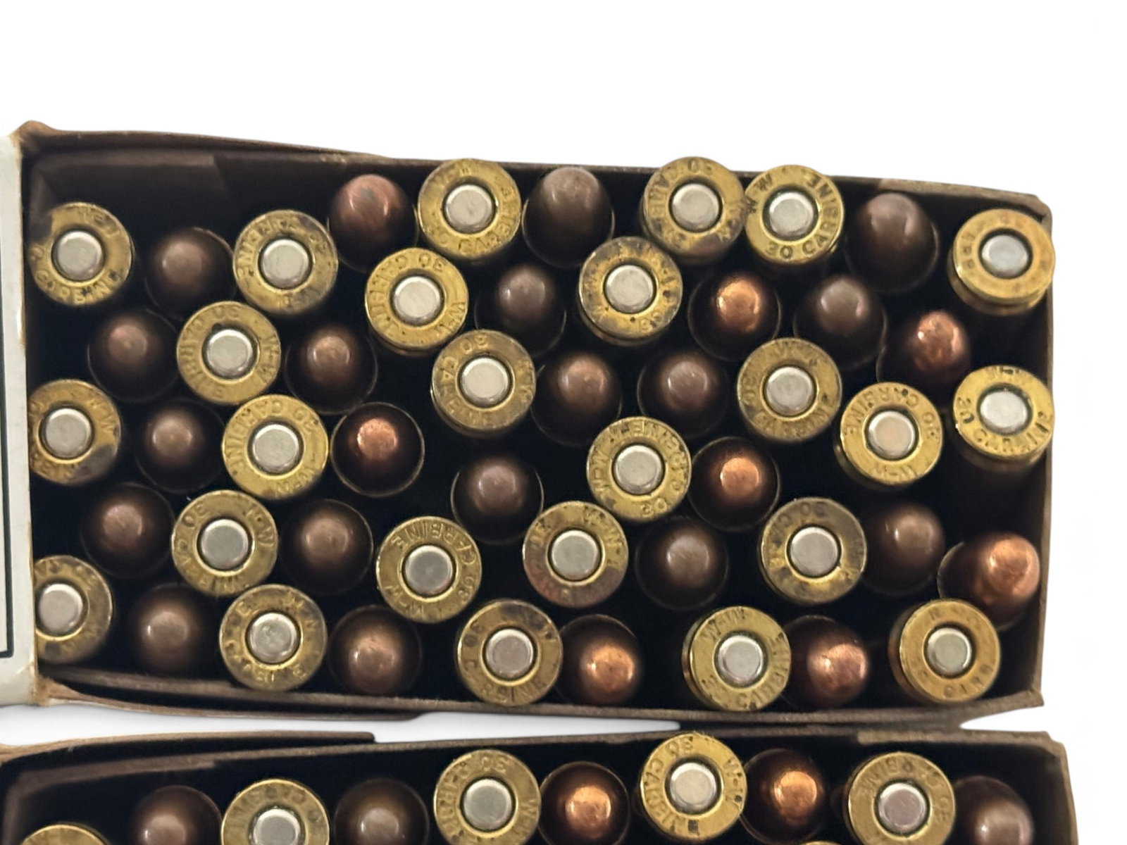 NIB 100rds. of .30 CARBINE 110gr. FMJ Winchester USA Ammunition - 4