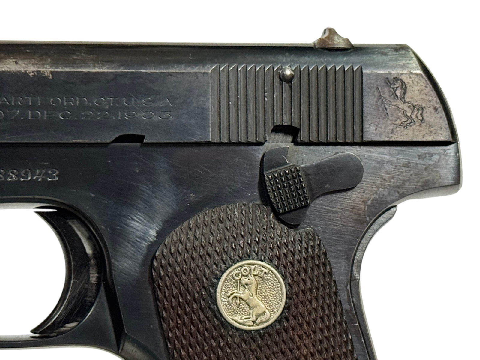 1928 Colt M1903 Hammerless .32 ACP Semi-Automatic Pistol - 13