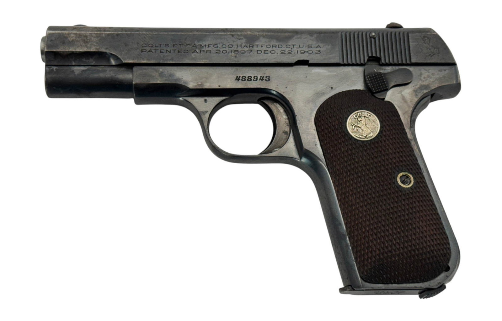 1928 Colt M1903 Hammerless .32 ACP Semi-Automatic Pistol - 9