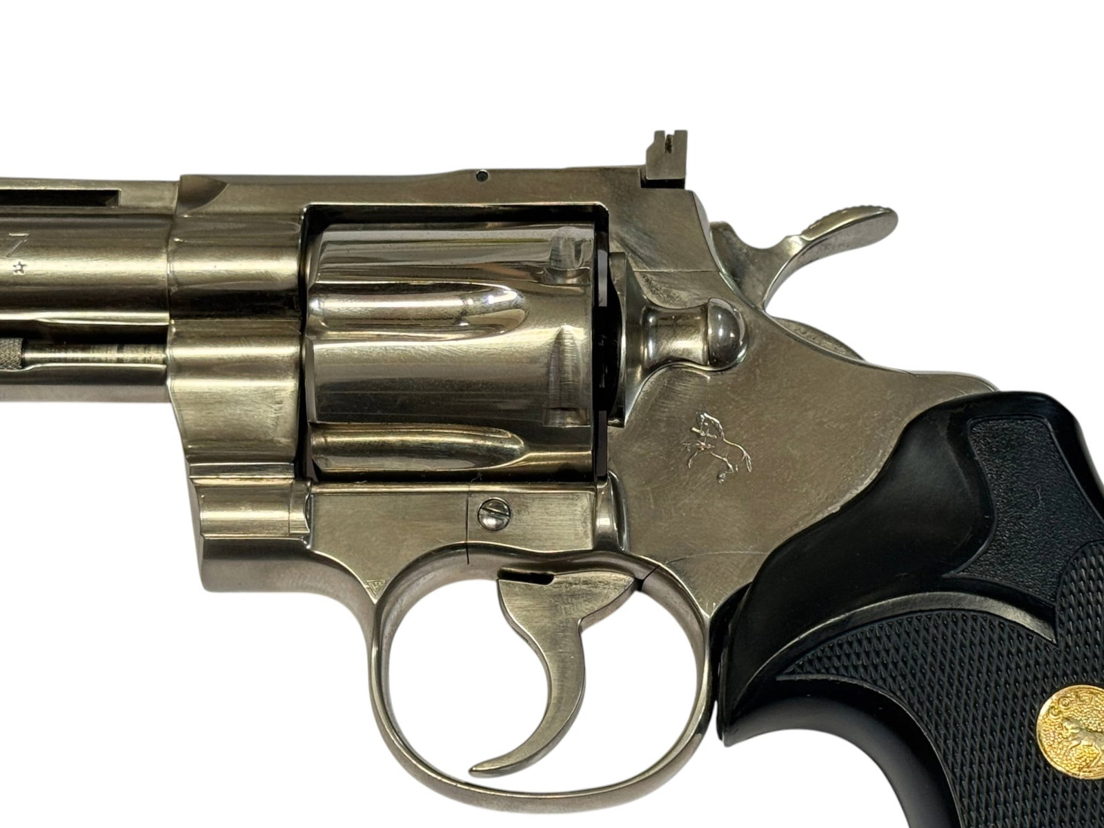Excellent 1970 Colt Python 6" Nickel .357 MAGNUM Revolver - 5
