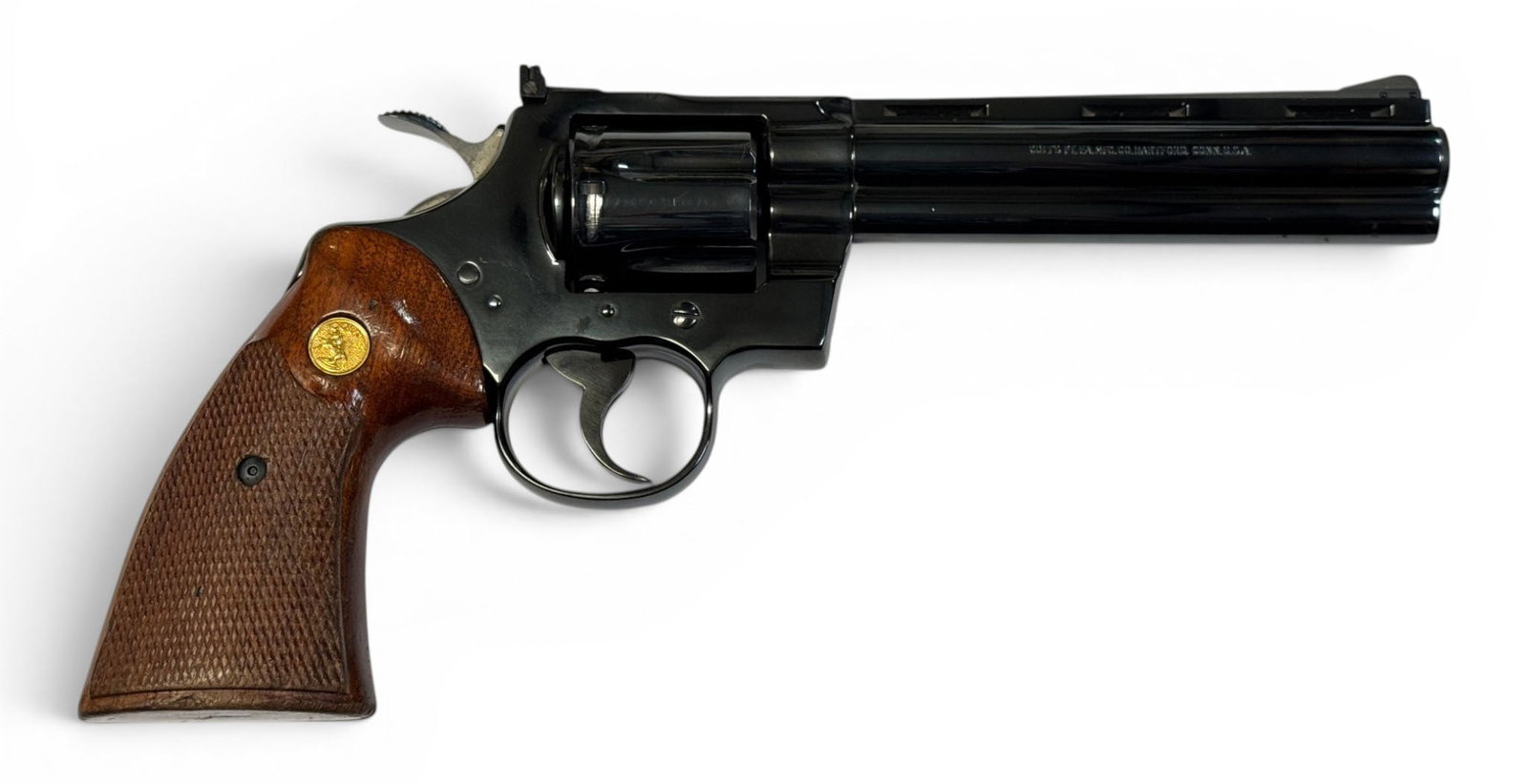 Excellent 1975 Colt Python 6" Blued .357 MAGNUM Revolver - 2