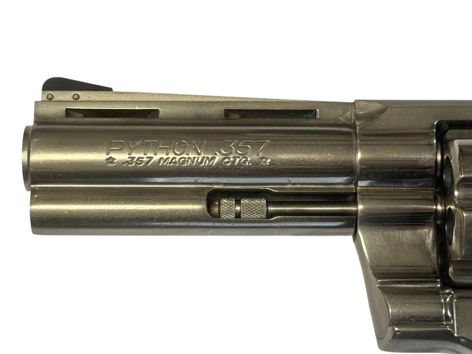 Excellent 1979 Colt Python 4" Bright Nickel .357 MAGNUM Revolver - 6