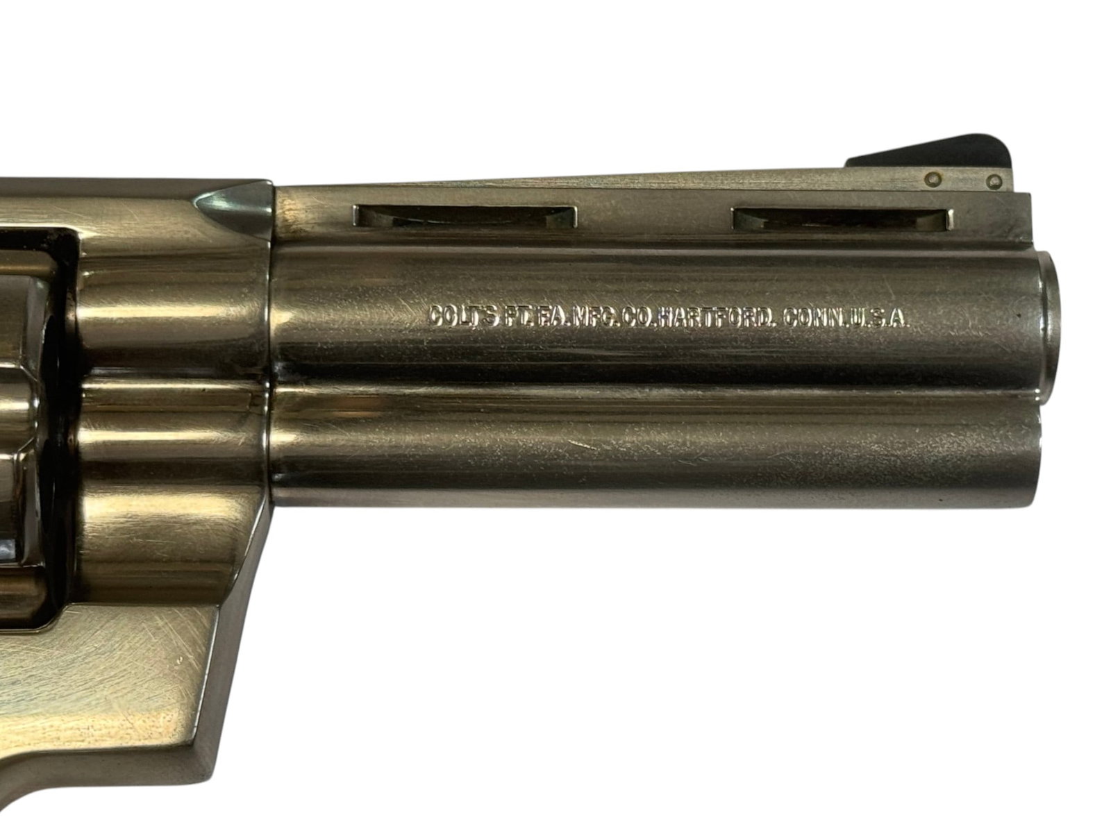 Excellent 1979 Colt Python 4" Bright Nickel .357 MAGNUM Revolver - 9