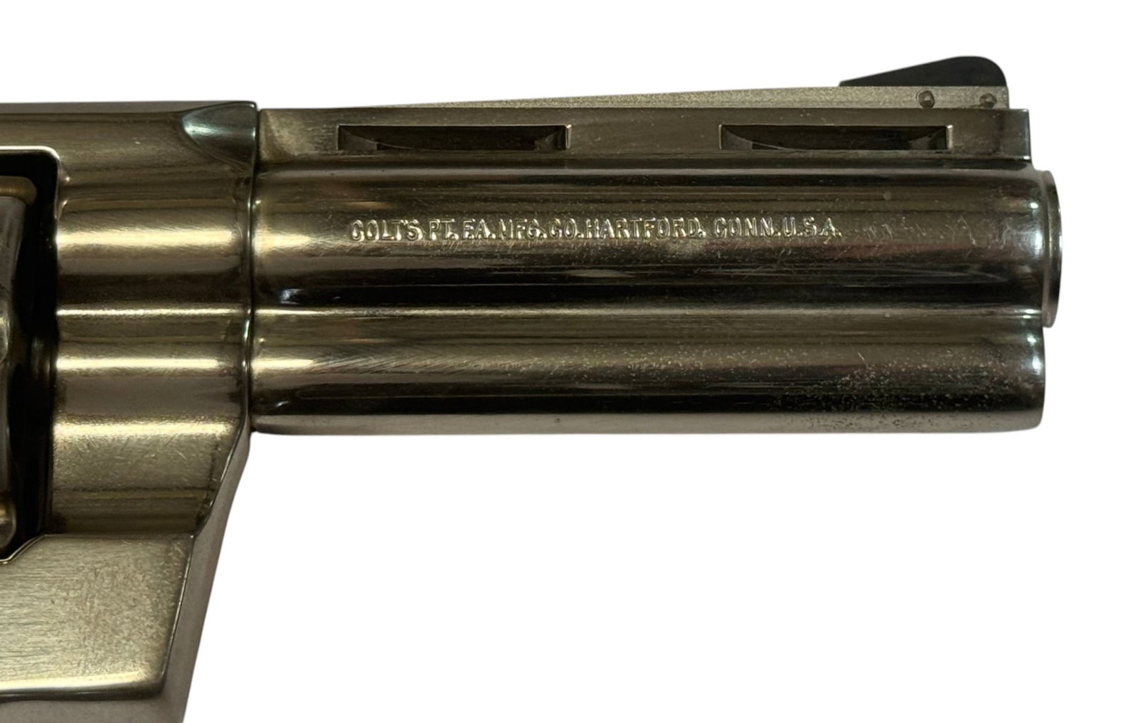 Excellent 1980 Colt Python 4" Nickel .357 MAGNUM Revolver - 10