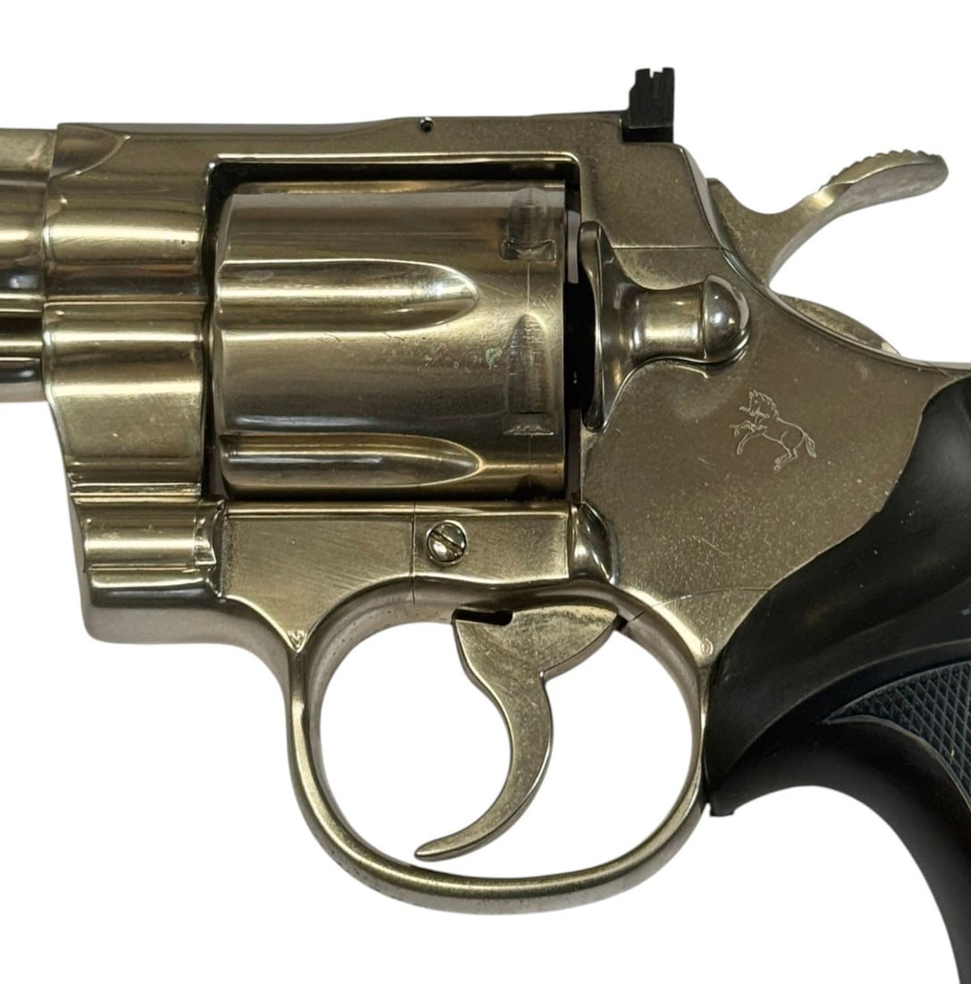 Excellent 1980 Colt Python 4" Nickel .357 MAGNUM Revolver - 6