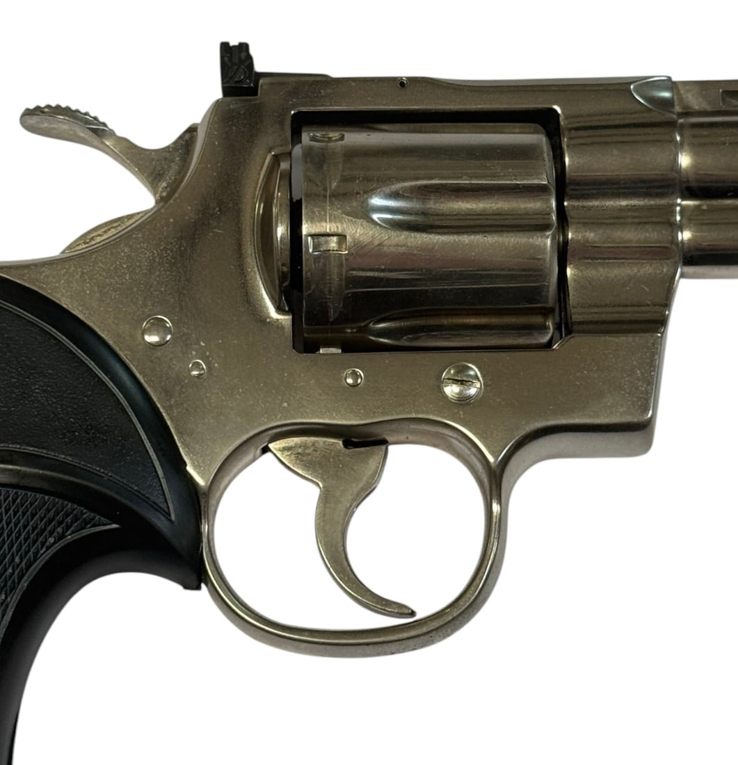 Excellent 1980 Colt Python 4" Nickel .357 MAGNUM Revolver - 9