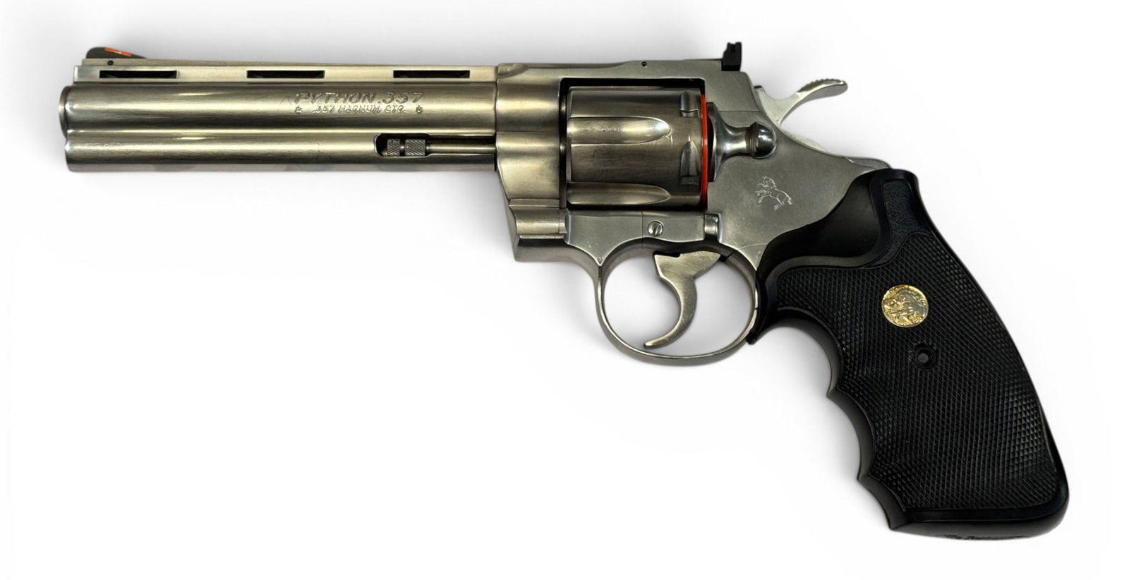 Excellent 1992 Colt Python 6" Stainless .357 MAGNUM Revolver - 2