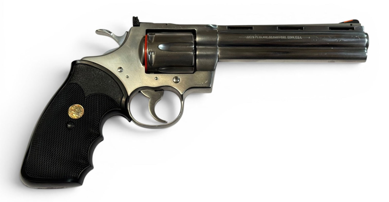 Excellent 1992 Colt Python 6" Stainless .357 MAGNUM Revolver - 3