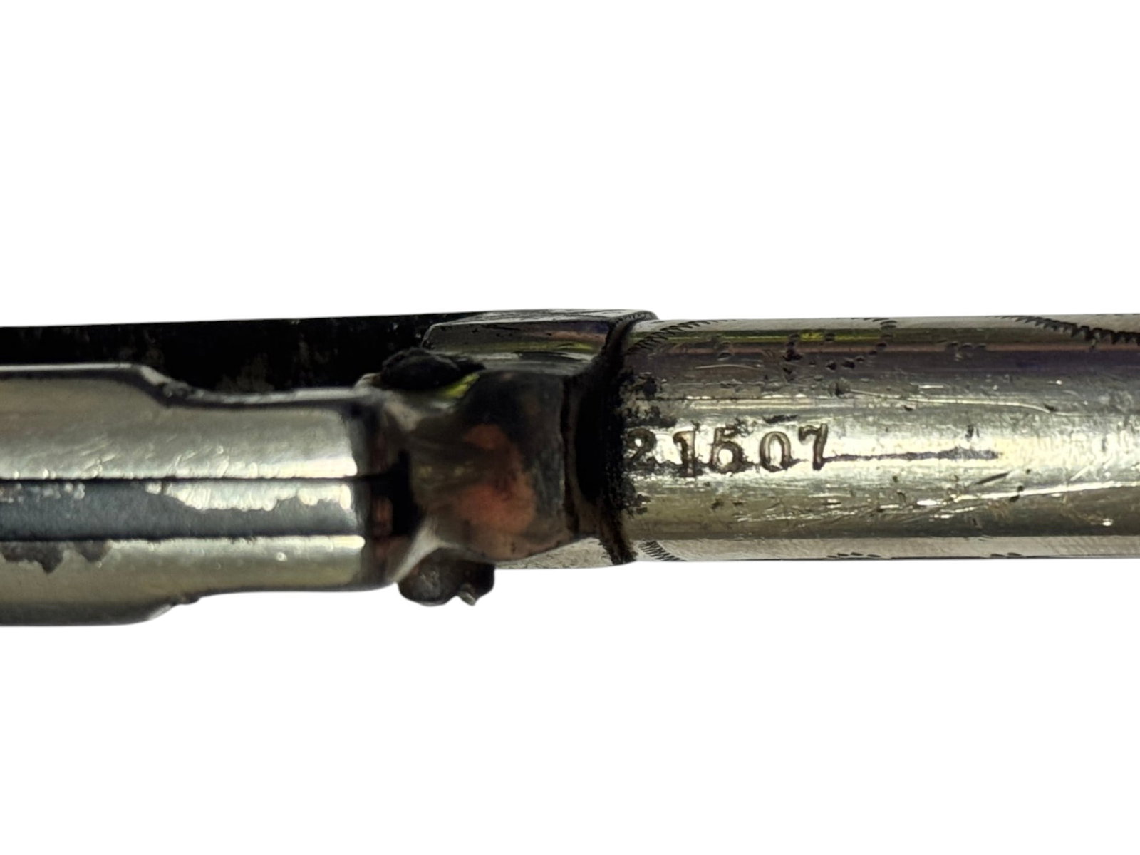Antique Engraved William Tell “Colt New Line” .32 CAL. Spur Trigger Revolver w/ Bone Gri - 11