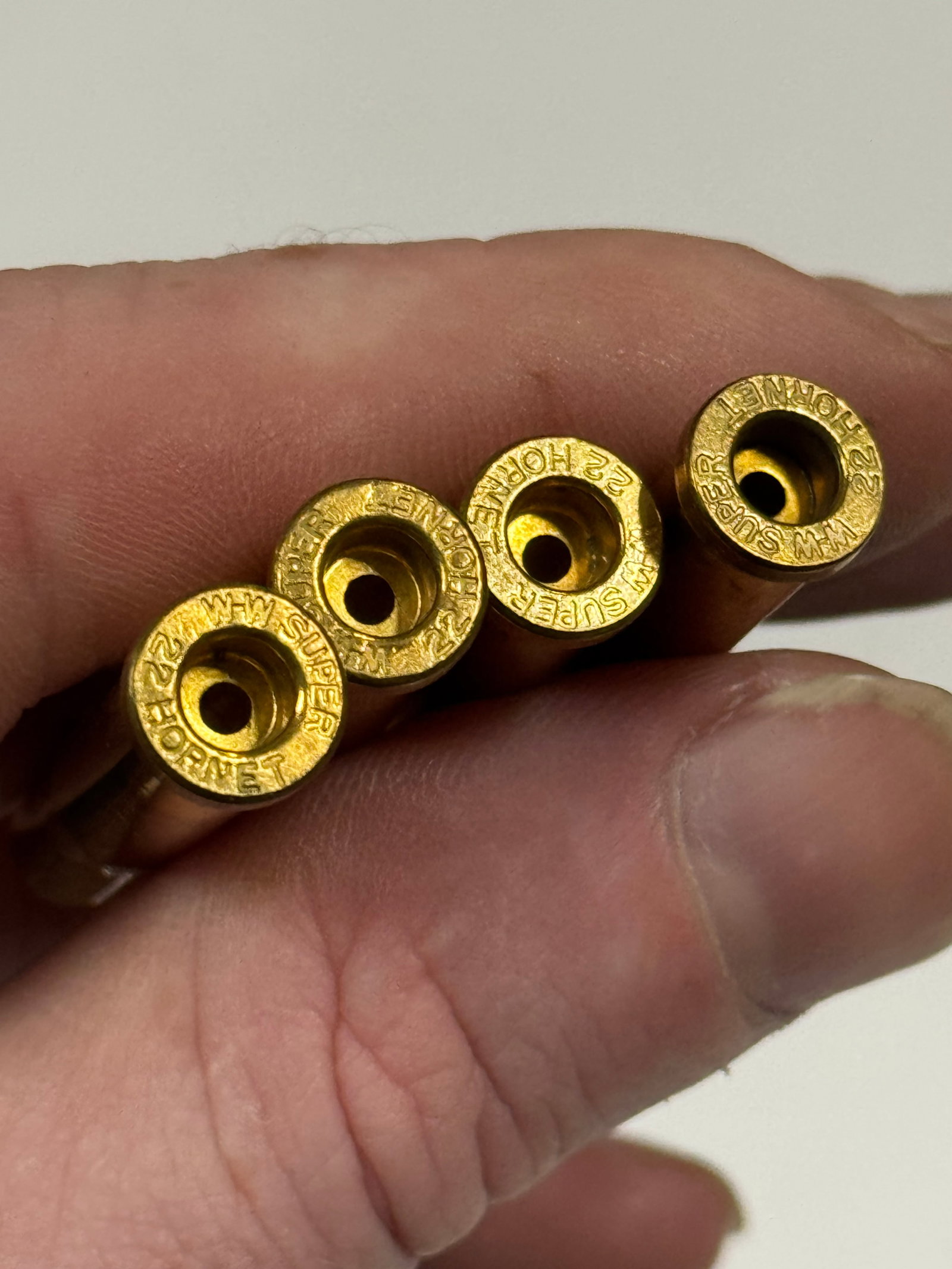 New 100qty. of .22 HORNET W-W SUPER UNPRIMED Brass Shells for Reloading - 4