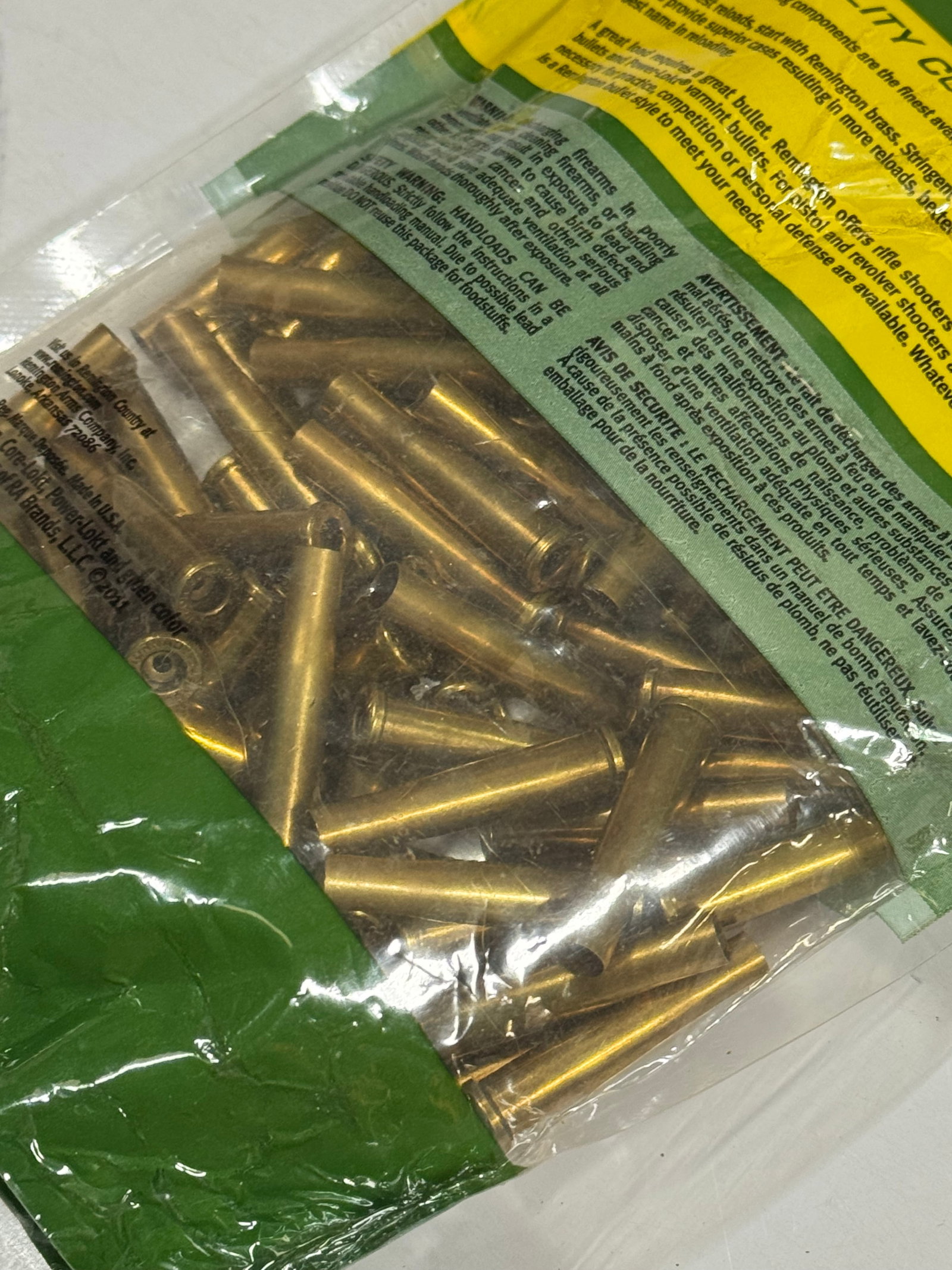 New 100qty. of .22 HORNET Remington UNPRIMED (Hornady) Brass Shells for Reloading - 2