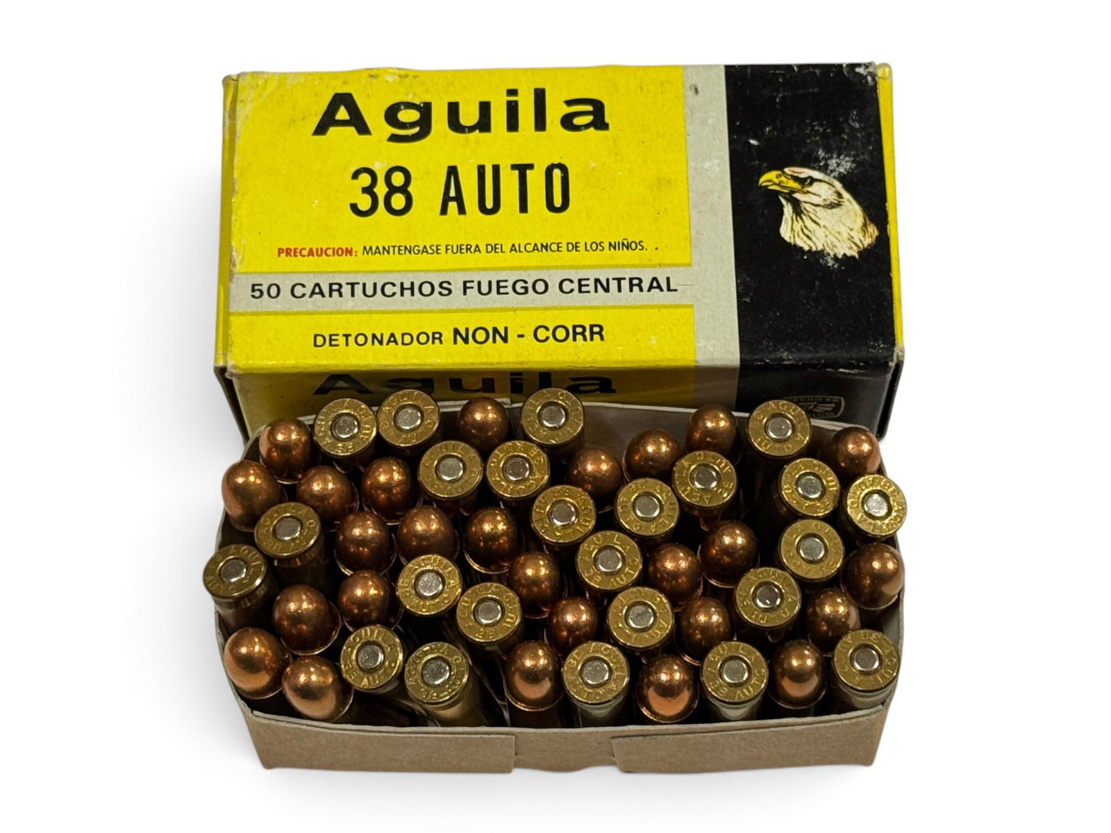 NIB 50rds. of .38 AUTO 130gr. FMJ Aguila Ammunition (1 of 3)