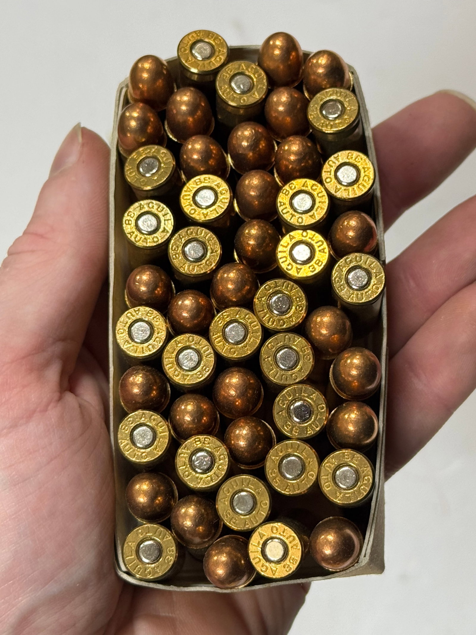 NIB 50rds. of .38 AUTO 130gr. FMJ Aguila Ammunition - 2