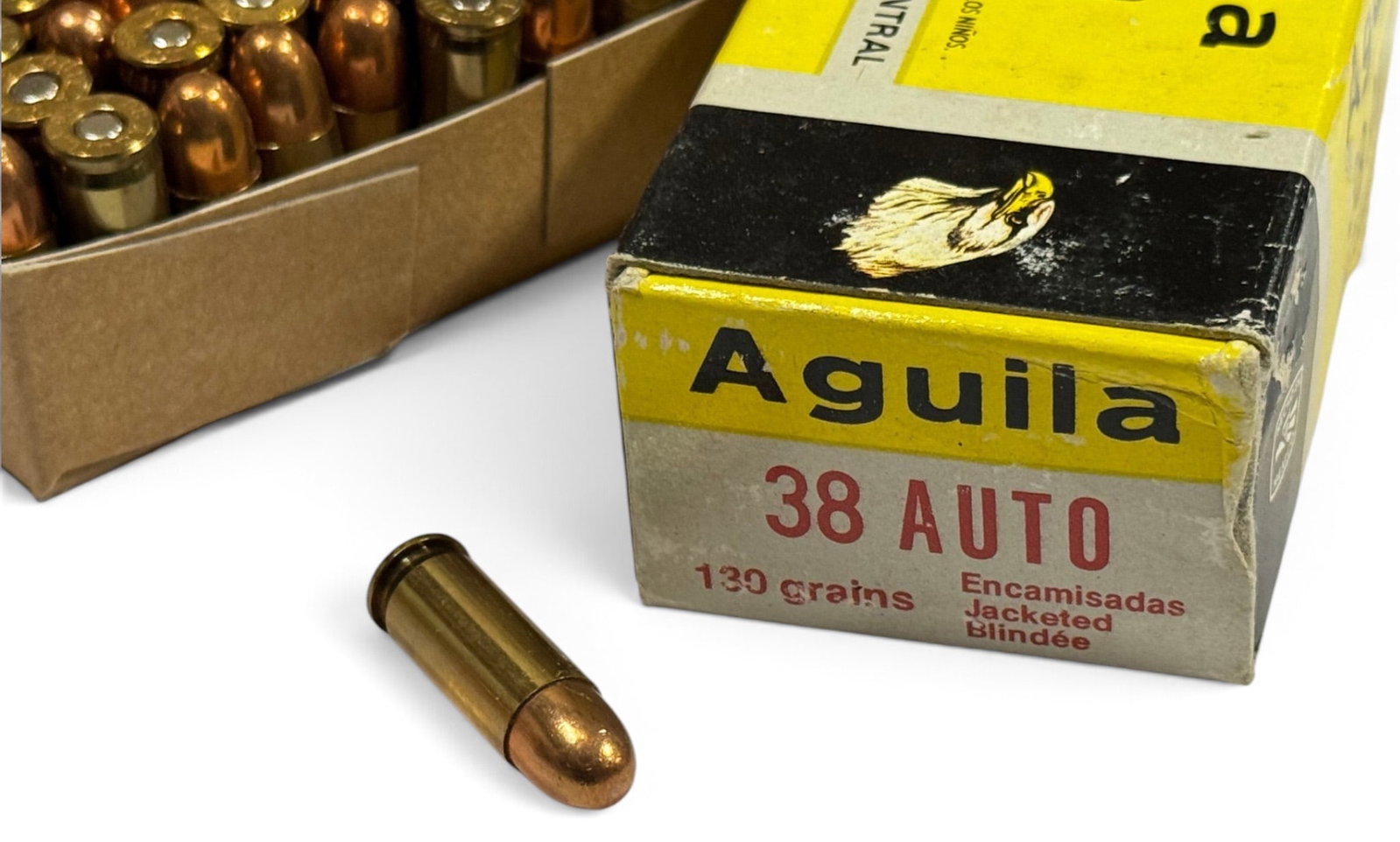 NIB 50rds. of .38 AUTO 130gr. FMJ Aguila Ammunition - 3