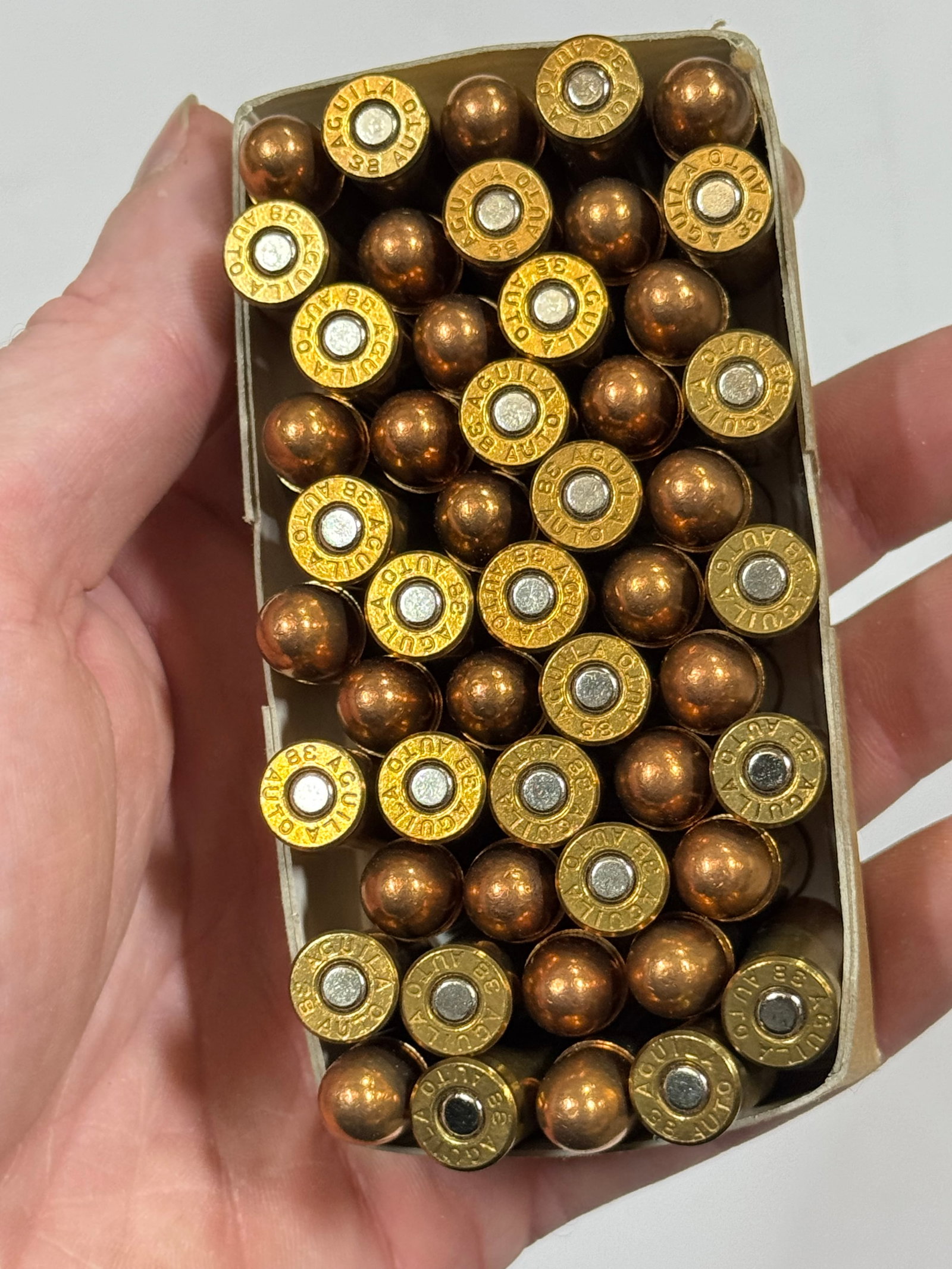 NIB 50rds. of .38 AUTO 130gr. FMJ Aguila Ammunition - 2