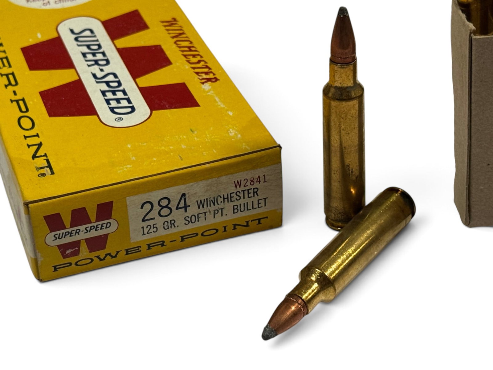 Vintage NOS 20rds. of .284 WIN. 125gr. SP Winchester Super-Speed Power-Point Ammunition - 2