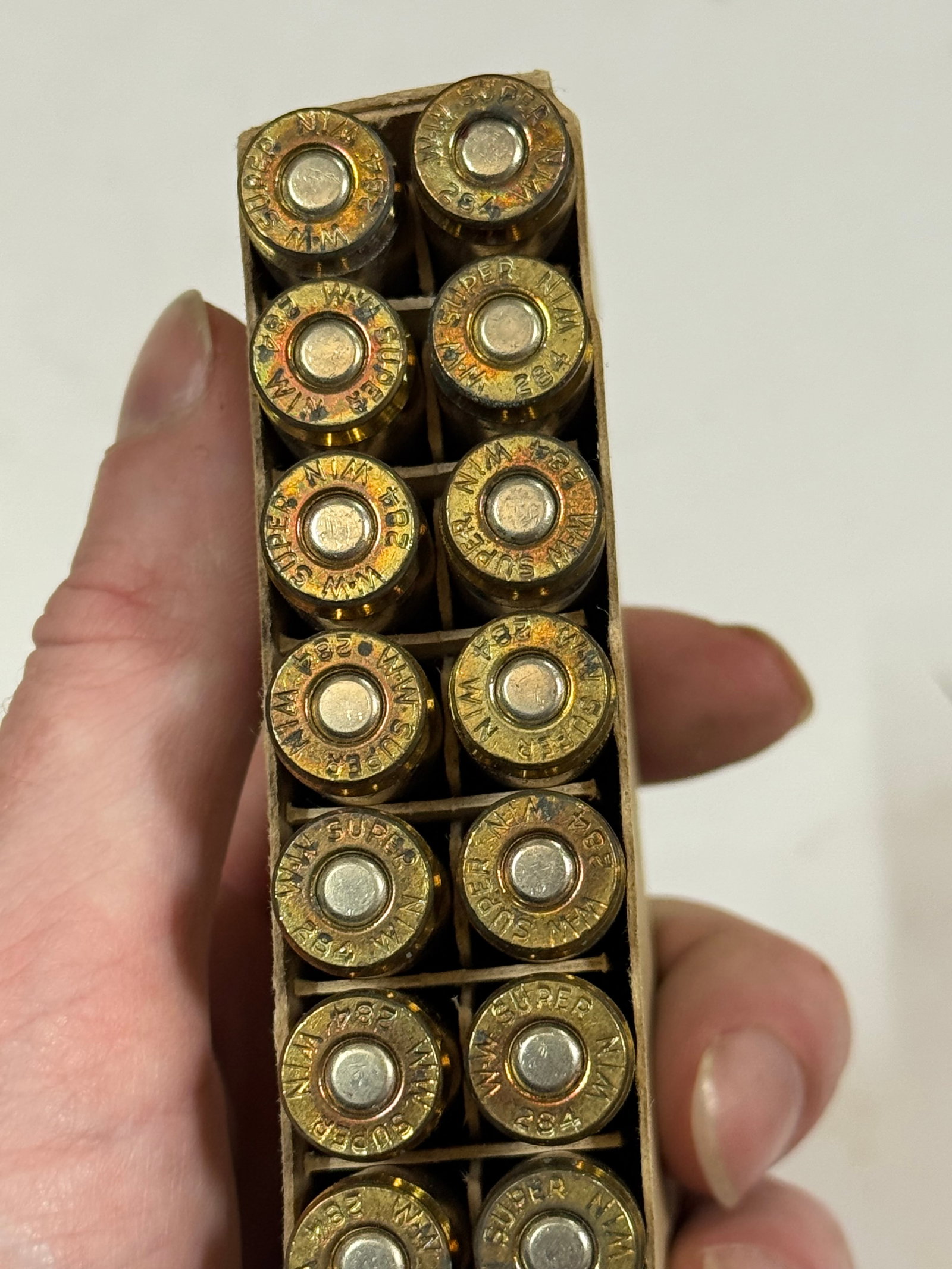 Vintage NOS 20rds. of .284 WIN. 125gr. SP Winchester Super-Speed Power-Point Ammunition - 4