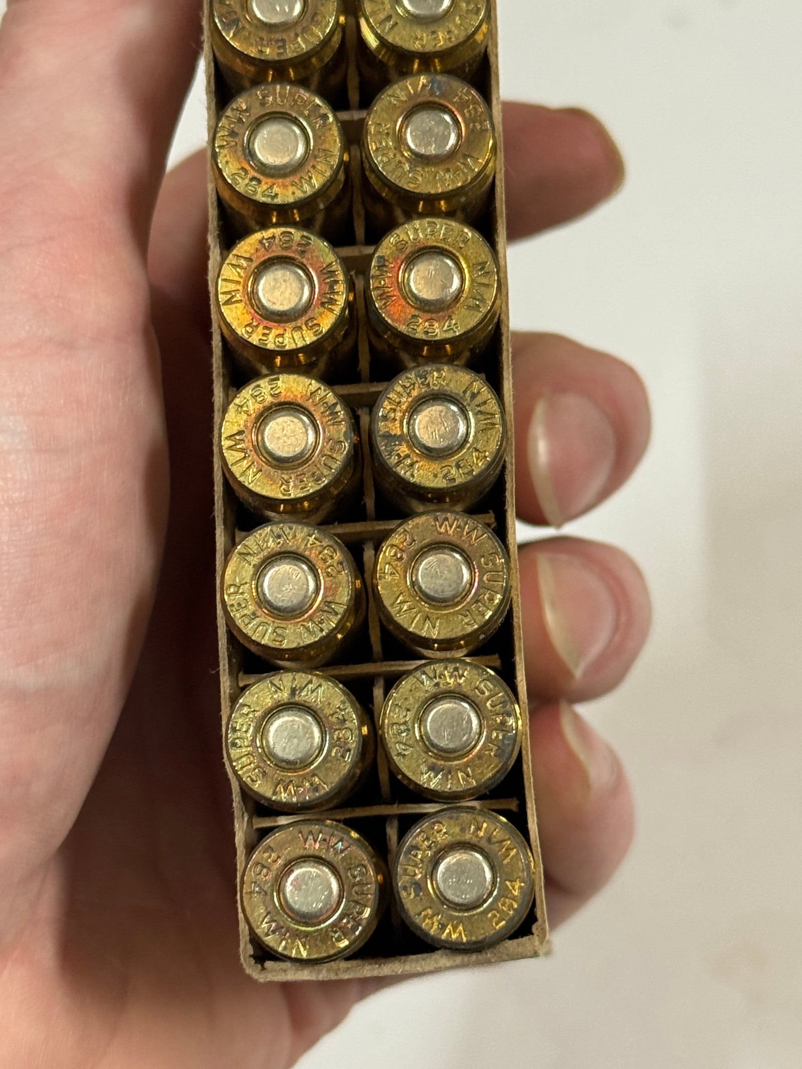 Vintage NOS 20rds. of .284 WIN. 125gr. SP Winchester Super-Speed Power-Point Ammunition - 5