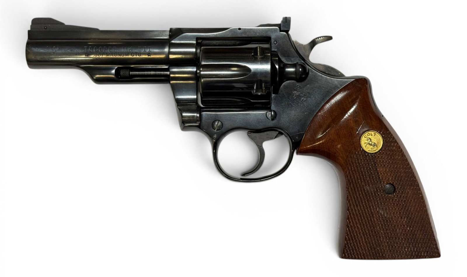 Excellent 1976 Colt Trooper MK. III 4" Blued .357 MAGNUM Revolver (1 of 20)