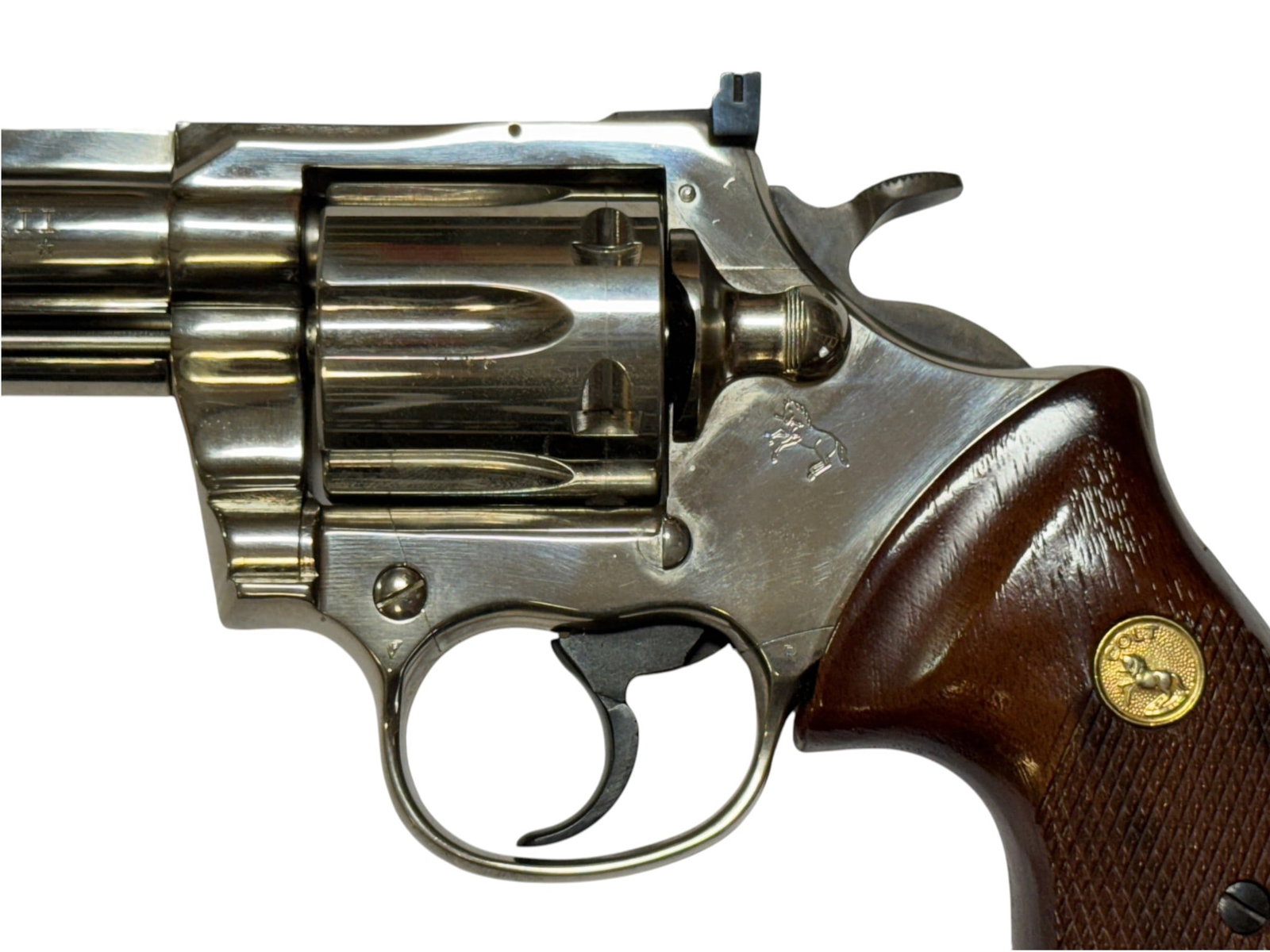Excellent 1978 Colt Trooper MK. III 4" Nickel .357 MAGNUM Revolver - 6