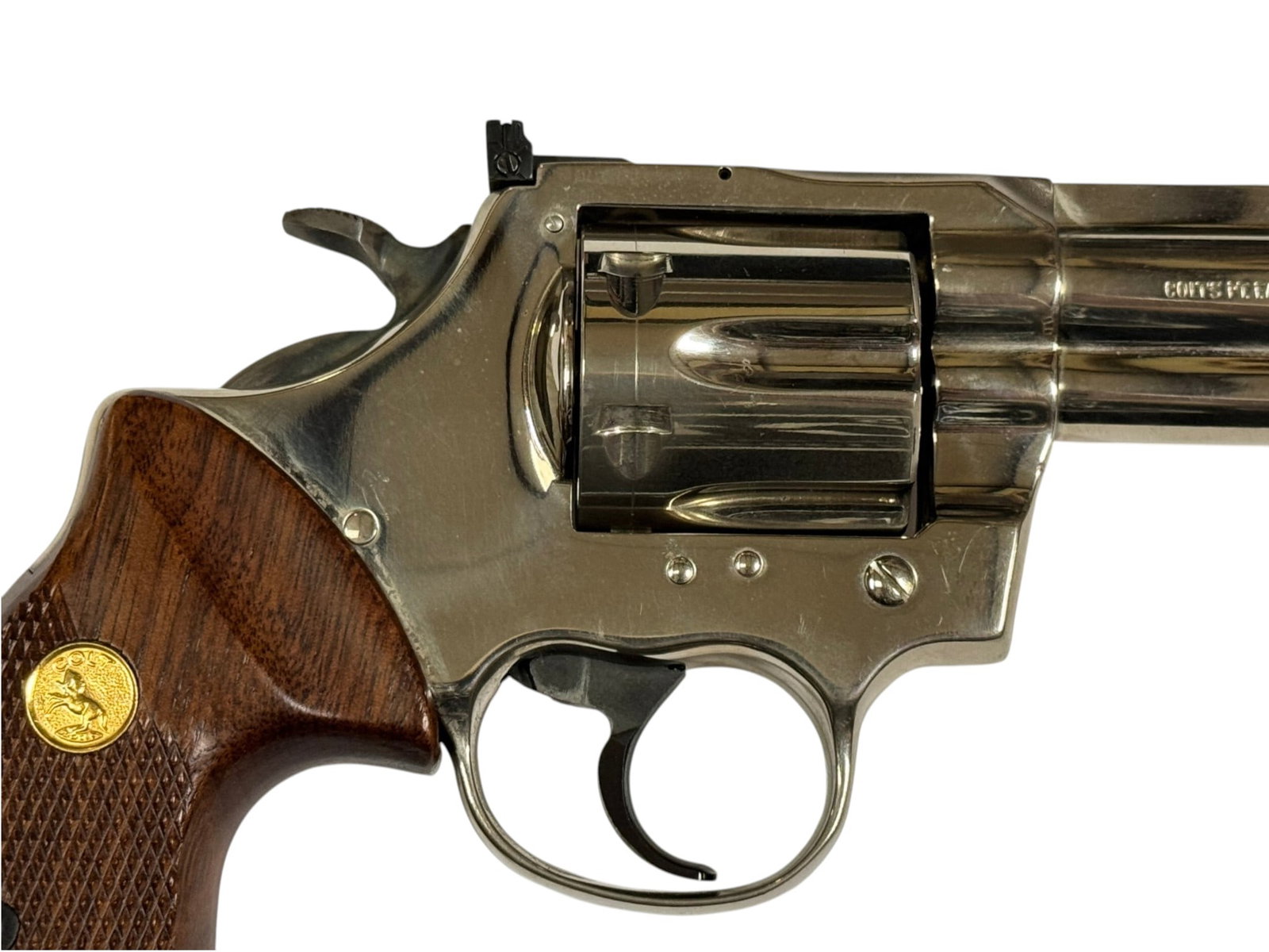 Excellent 1981 Colt Trooper MK. III 6" Nickel .357 MAGNUM Revolver - 9