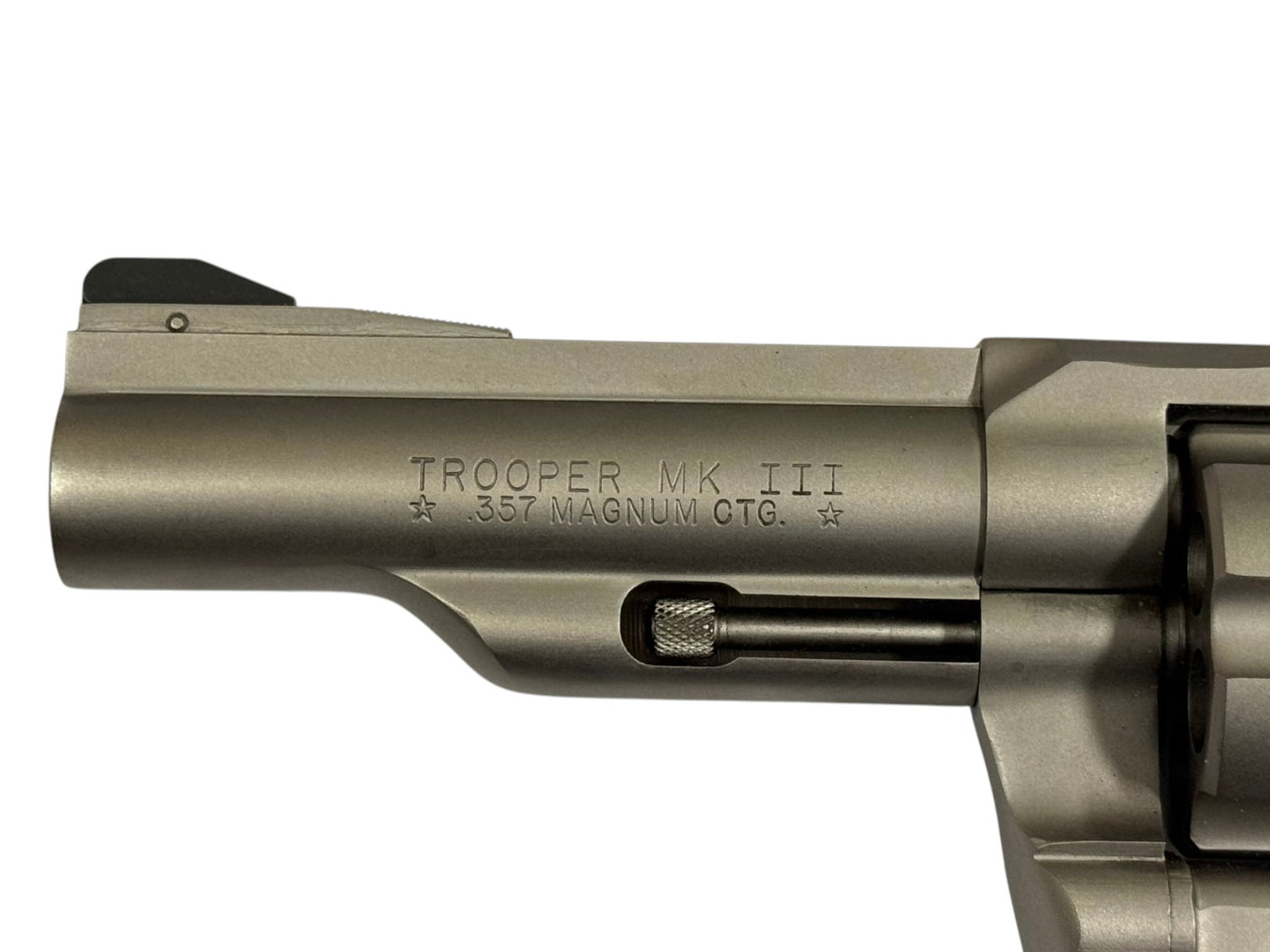 Excellent RARE 1982 Colt Trooper MK. III 4" Electroless Satin Nickel .357 MAGNUM Revolver - 6