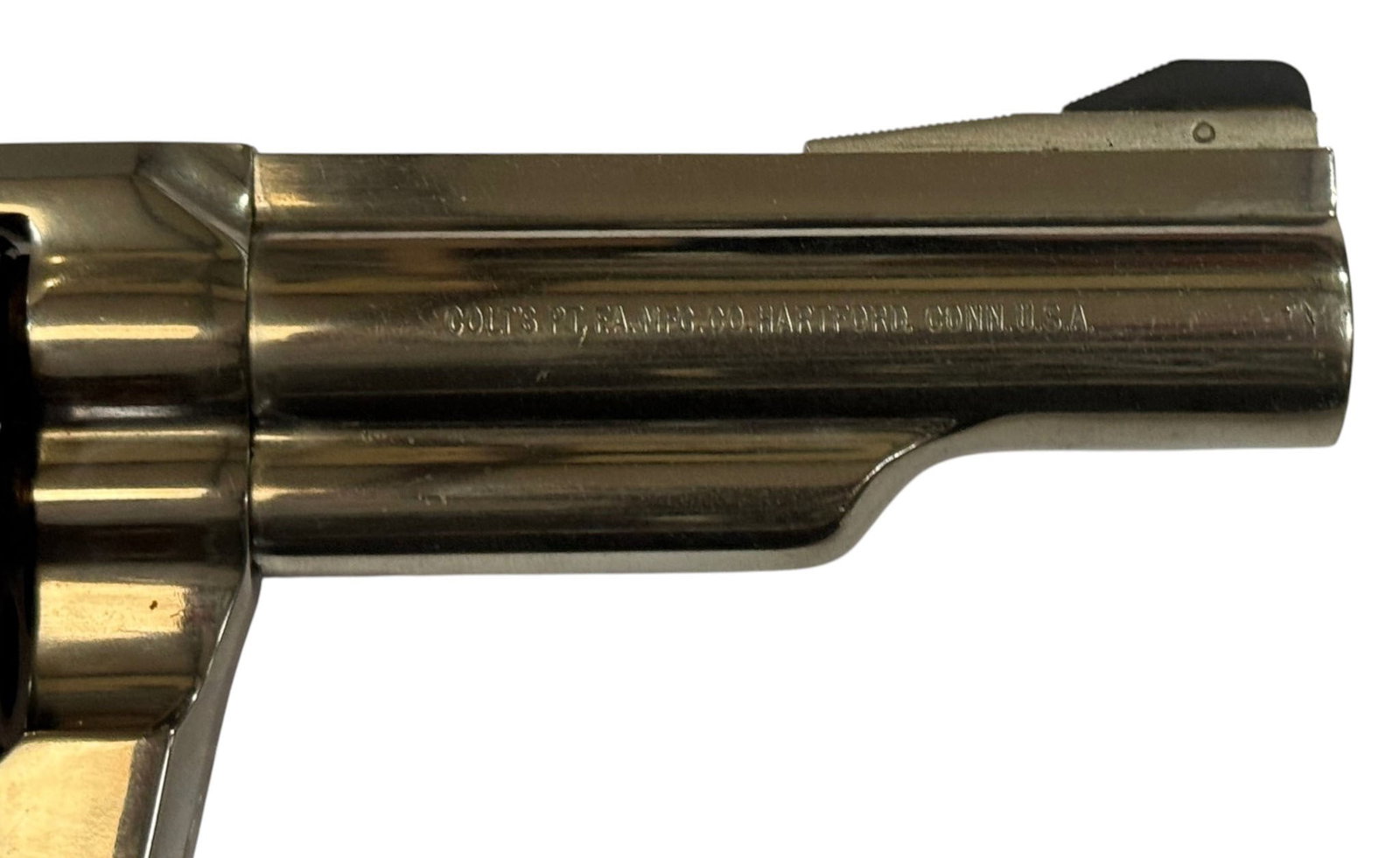 Excellent RARE 1970 Colt Border Patrol 4" Nickel .357 MAGNUM Revolver - 10