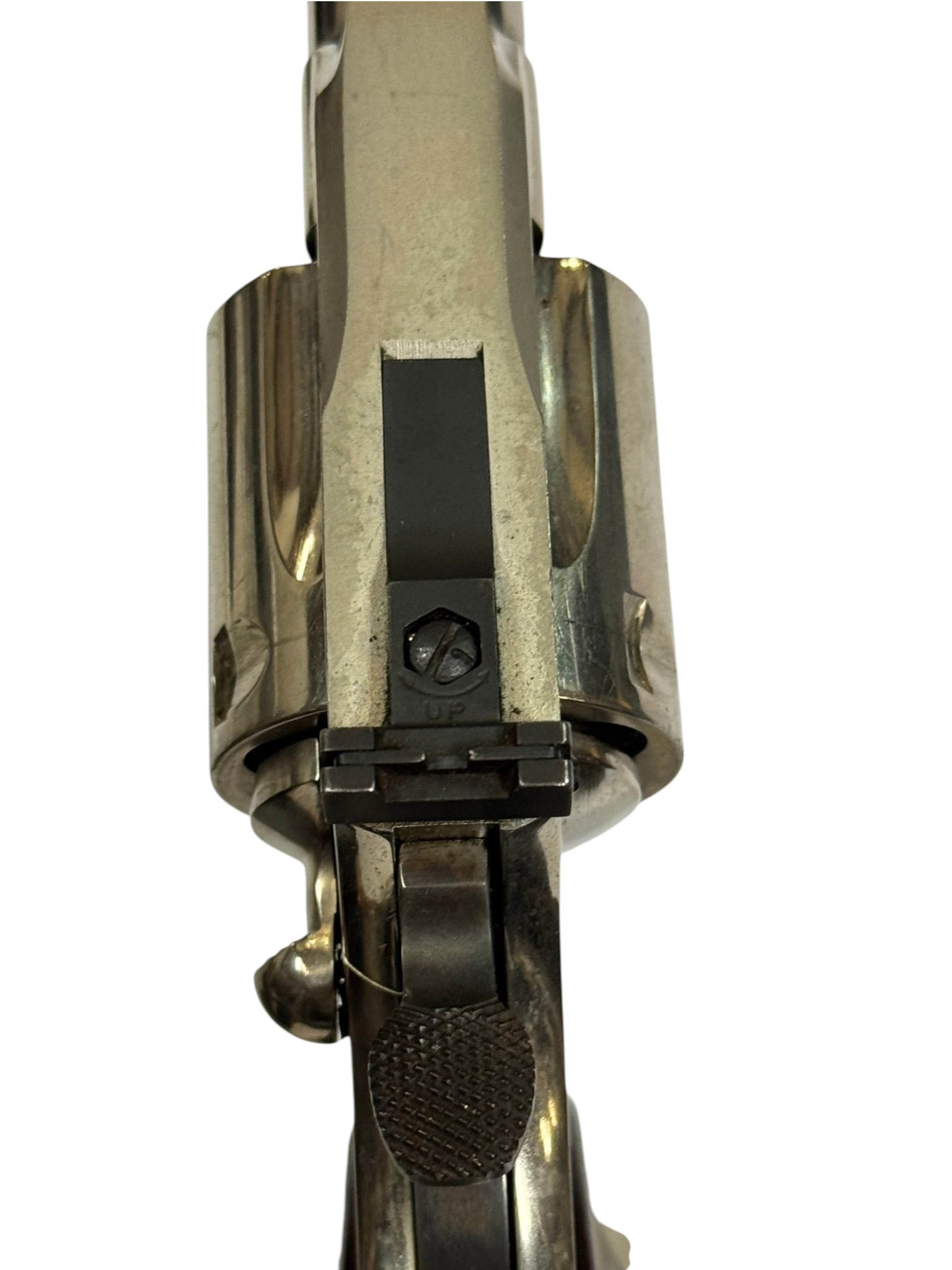 Excellent RARE 1970 Colt Border Patrol 4" Nickel .357 MAGNUM Revolver - 15
