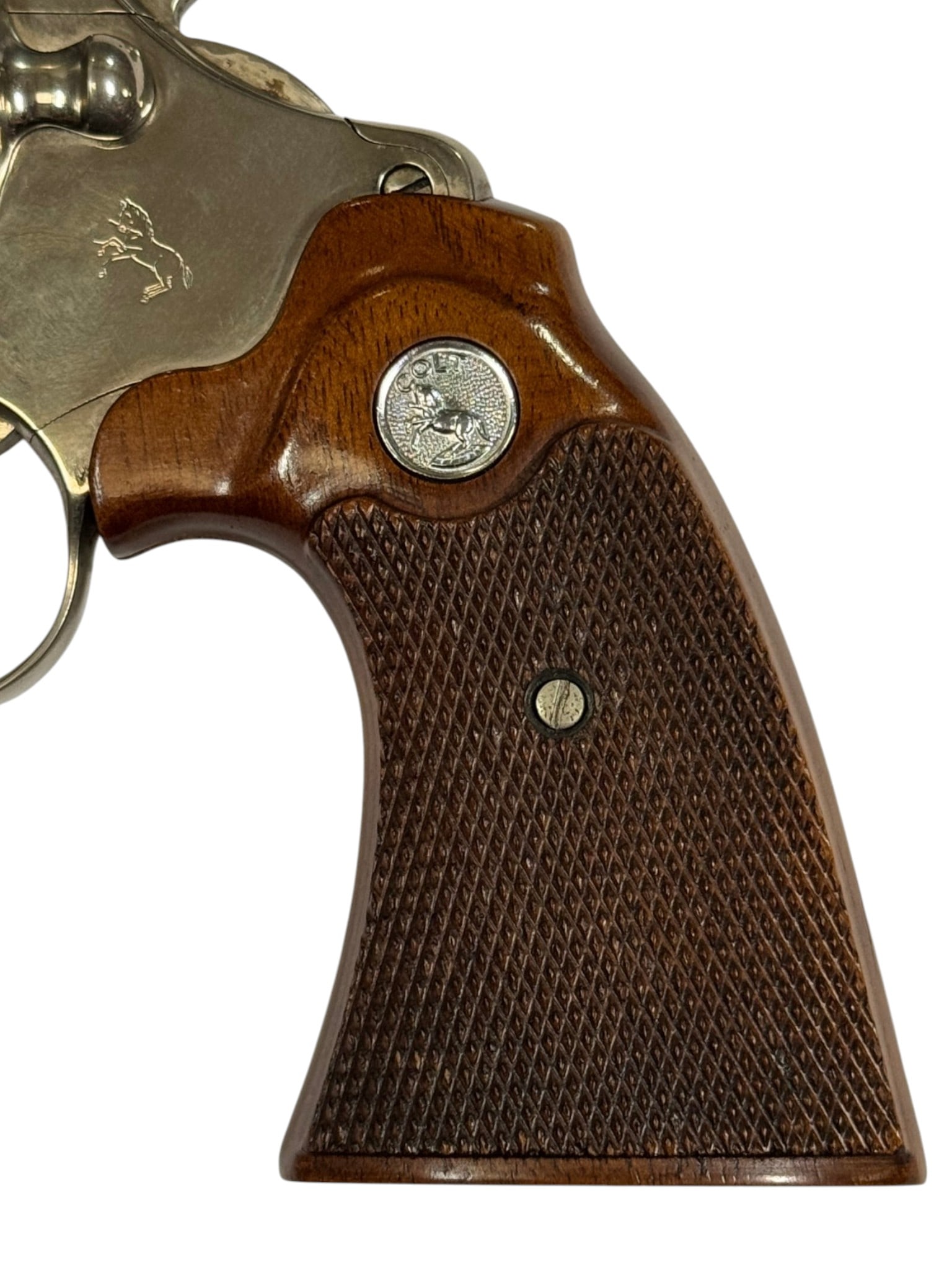Excellent RARE 1971 Colt Diamondback 4" Nickel .38 SPECIAL Revolver - 5