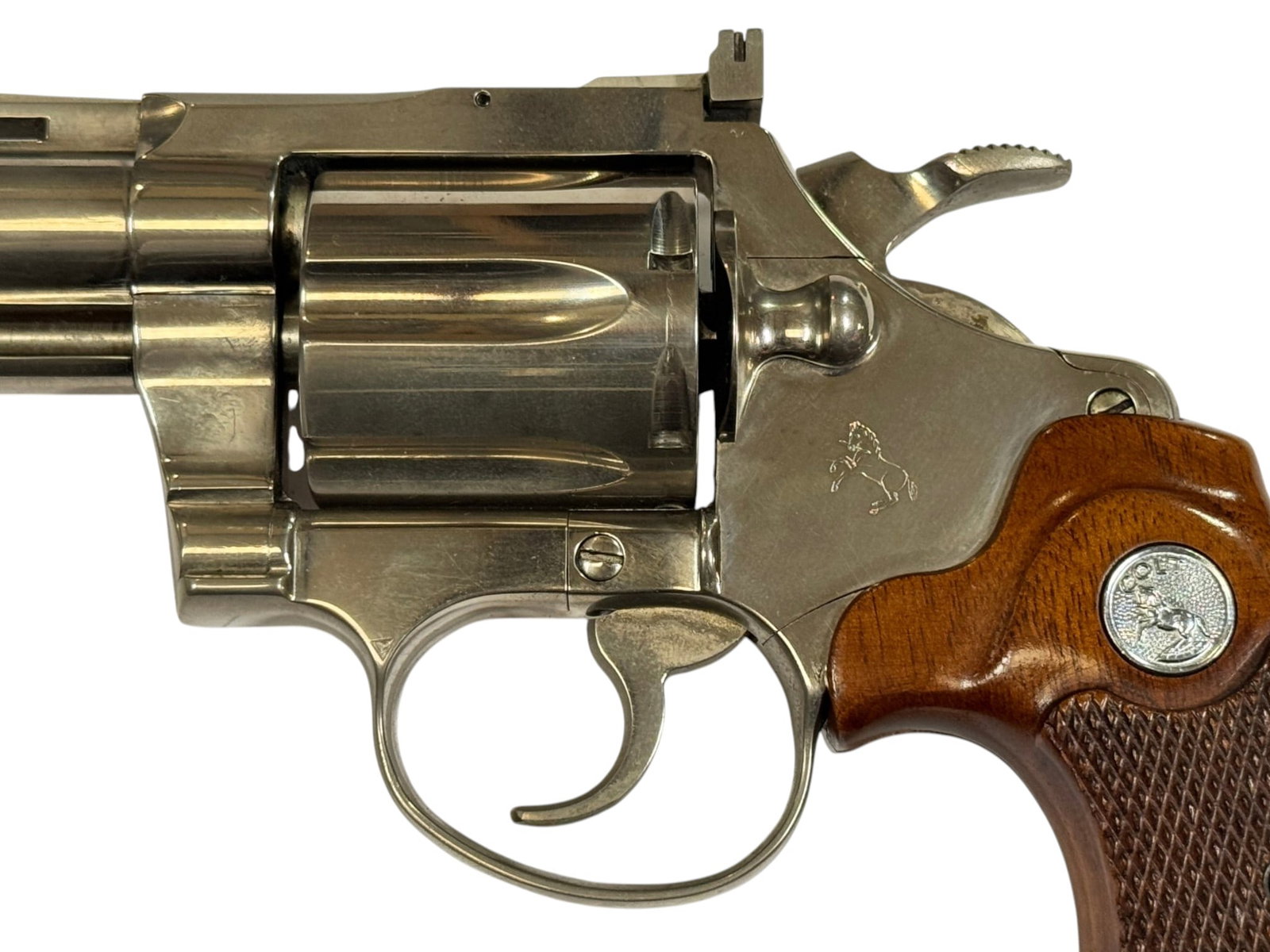 Excellent RARE 1971 Colt Diamondback 4" Nickel .38 SPECIAL Revolver - 6